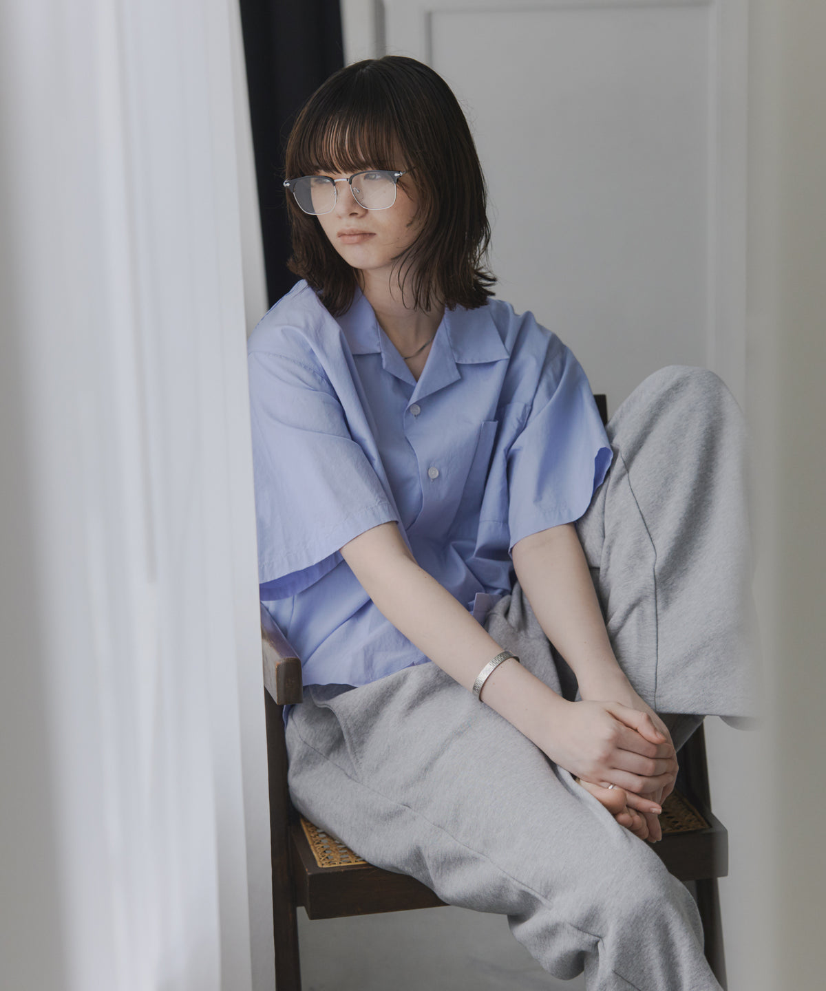 Short-Length Open-Collar Shirt / ショート丈 オープンカラーシャツ
