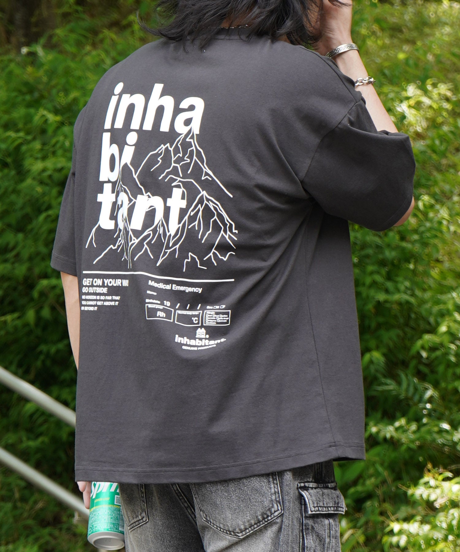 25SS【INHABITANT】ビッグシルエット バックプリント半袖Tシャツ