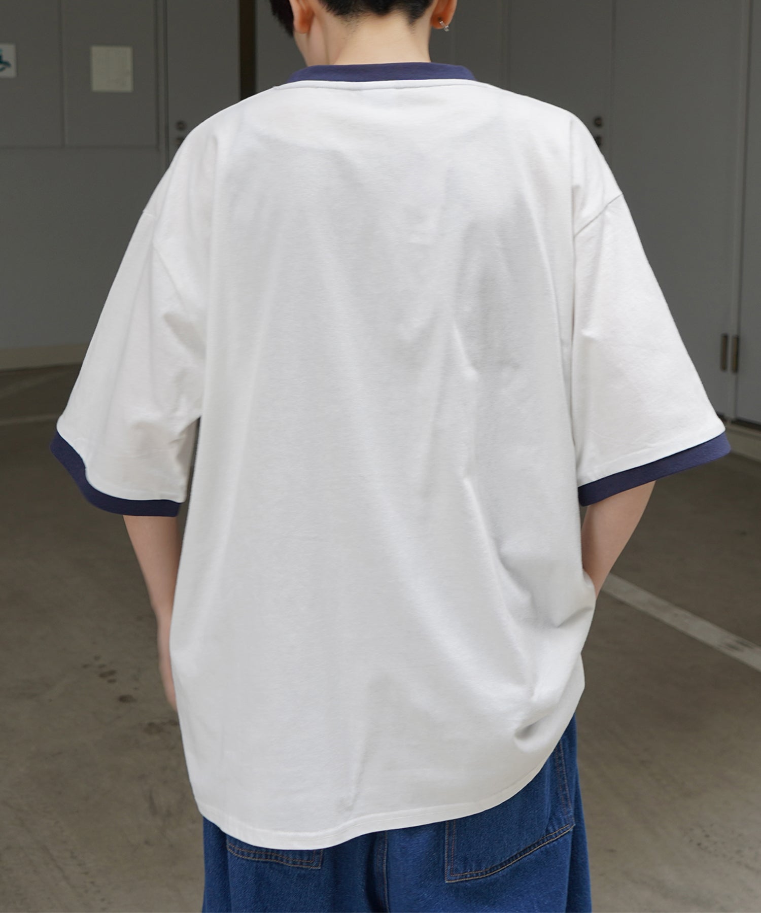 25SS【RED CAP GIRL】リンガー ビッグシルエット 半袖Tシャツ