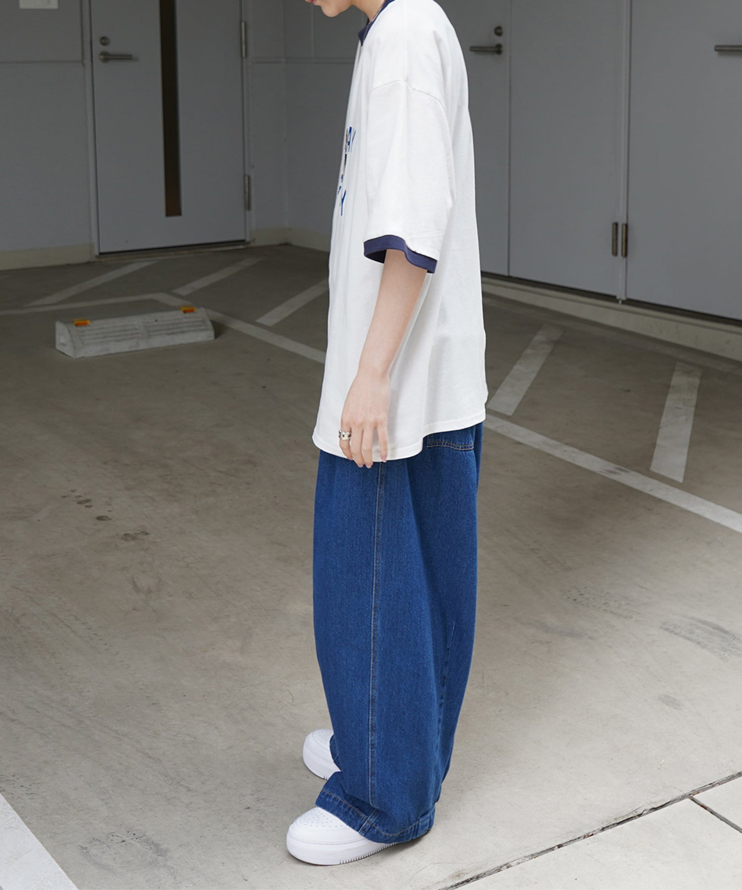 25SS【RED CAP GIRL】リンガー ビッグシルエット 半袖Tシャツ