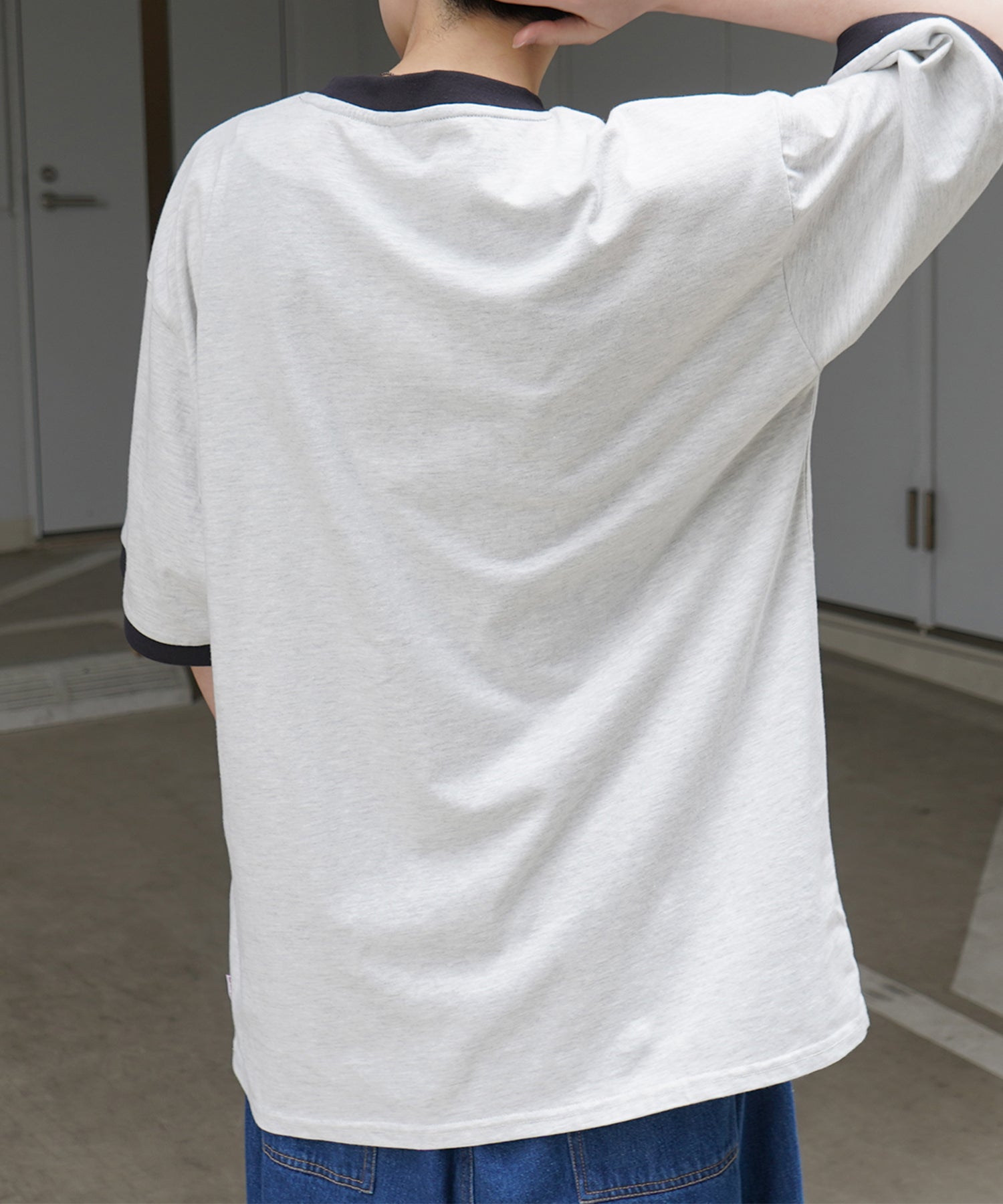 25SS【RED CAP GIRL】リンガー ビッグシルエット 半袖Tシャツ