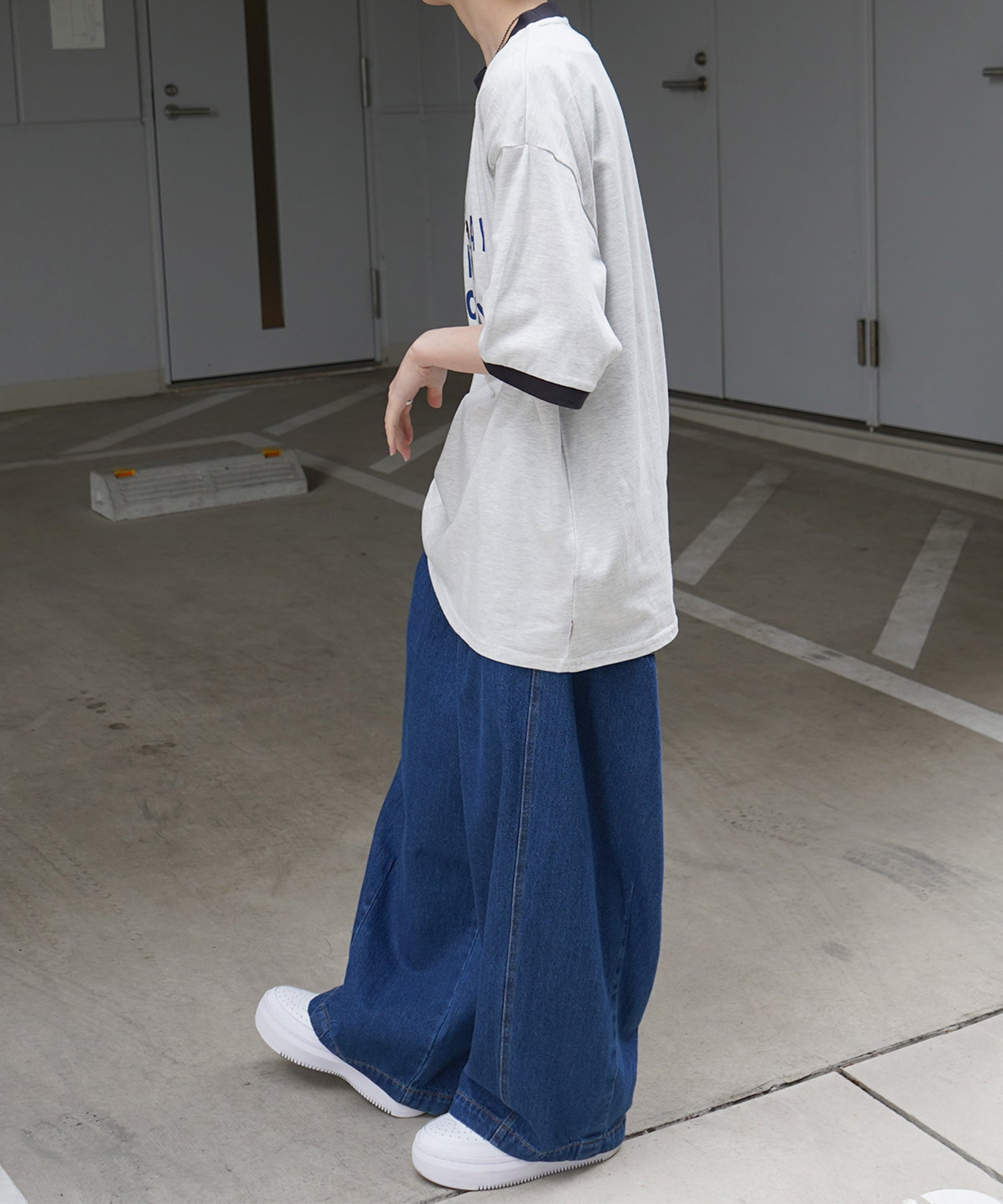 25SS【RED CAP GIRL】リンガー ビッグシルエット 半袖Tシャツ