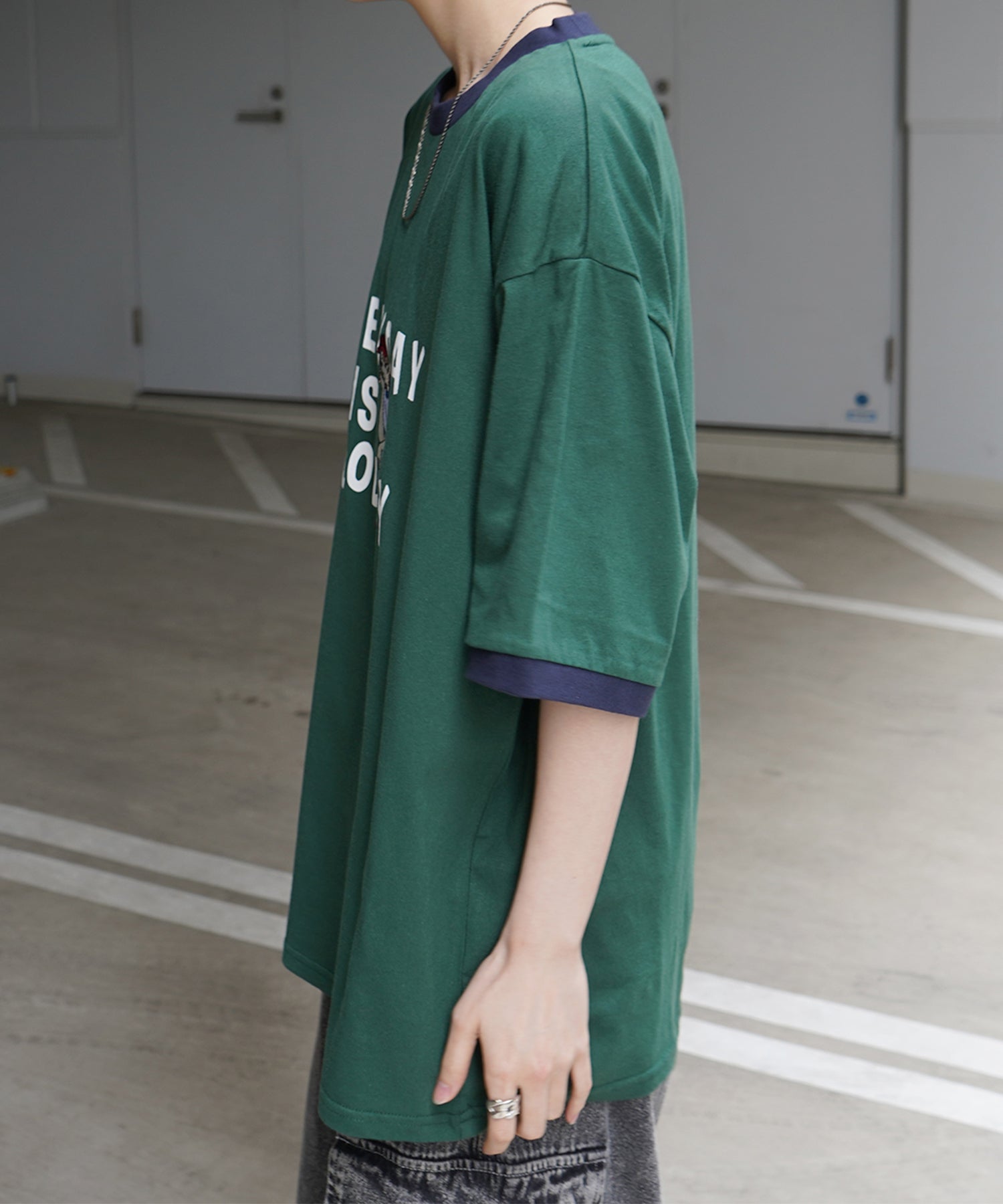 25SS【RED CAP GIRL】リンガー ビッグシルエット 半袖Tシャツ