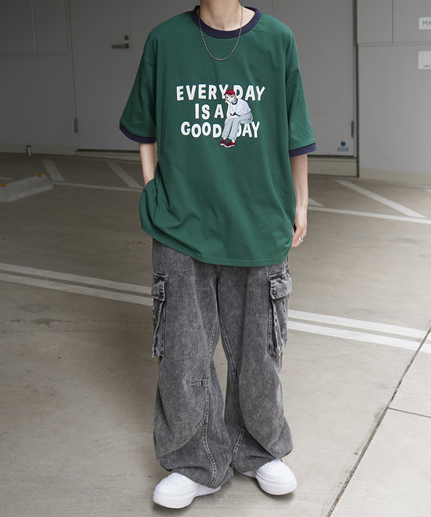 25SS【RED CAP GIRL】リンガー ビッグシルエット 半袖Tシャツ