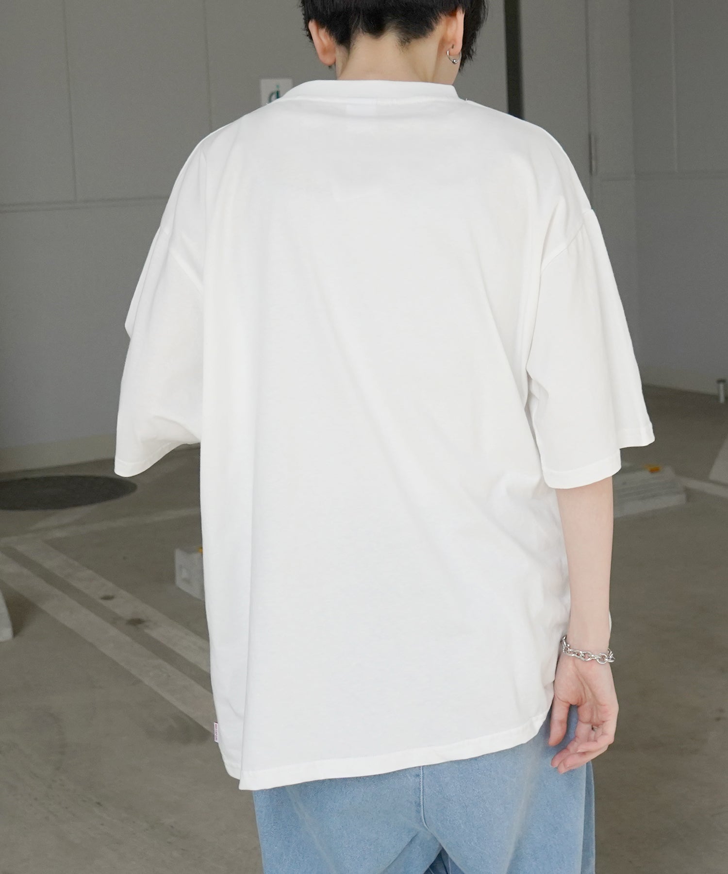 25SS【RED CAP GIRL】フロントプリント ビッグシルエット半袖Tシャツ