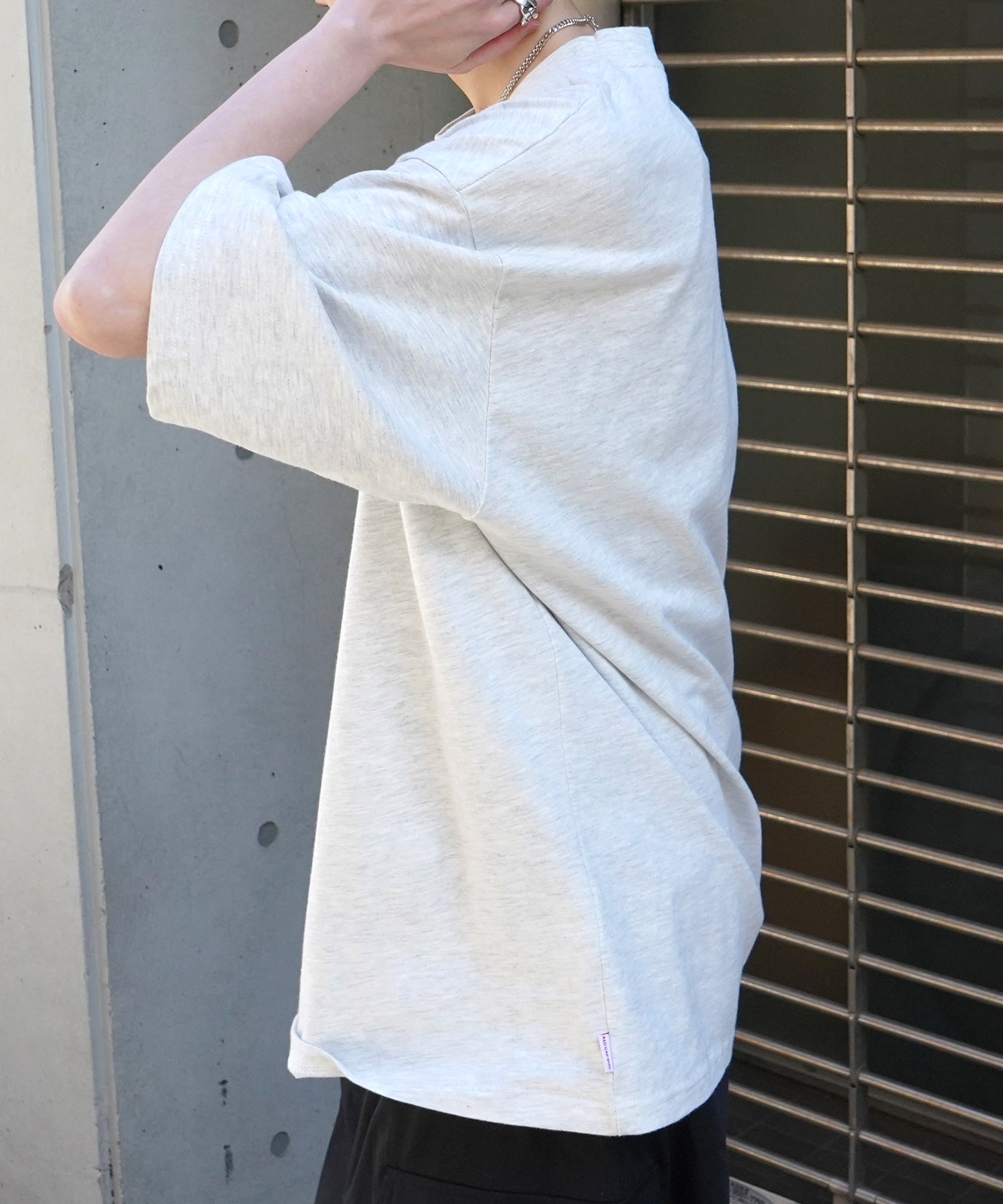 25SS【RED CAP GIRL】フロントプリント ビッグシルエット半袖Tシャツ