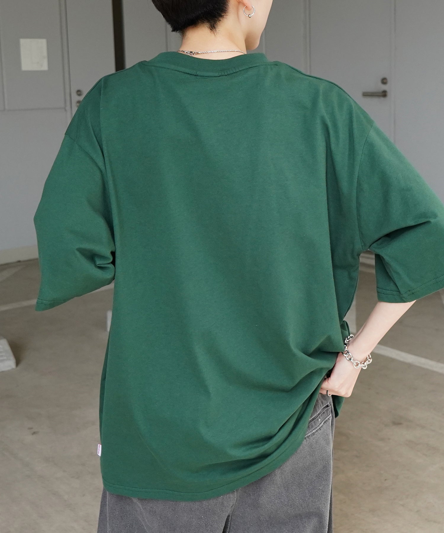 25SS【RED CAP GIRL】フロントプリント ビッグシルエット半袖Tシャツ