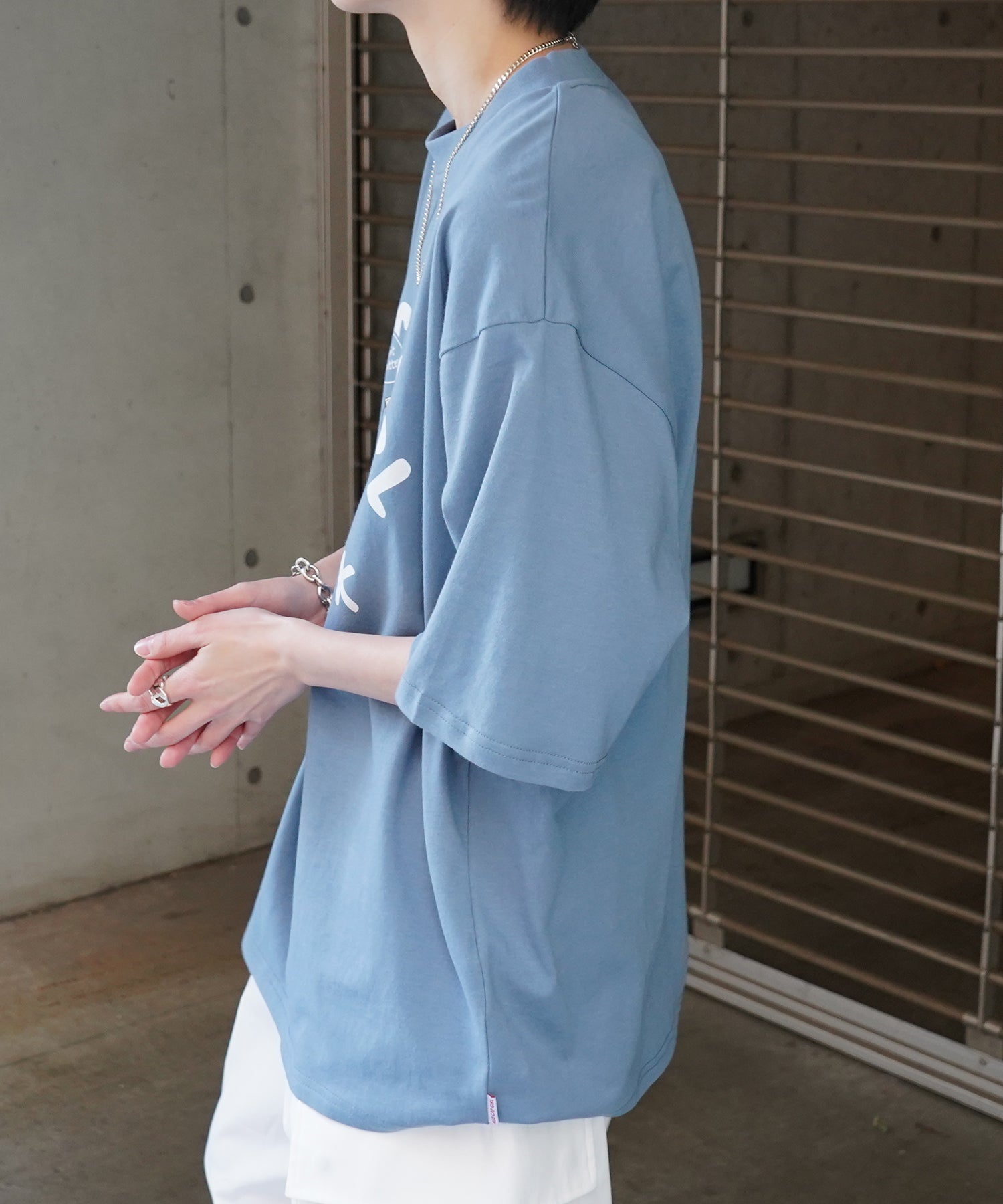 25SS【RED CAP GIRL】フロントプリント ビッグシルエット半袖Tシャツ