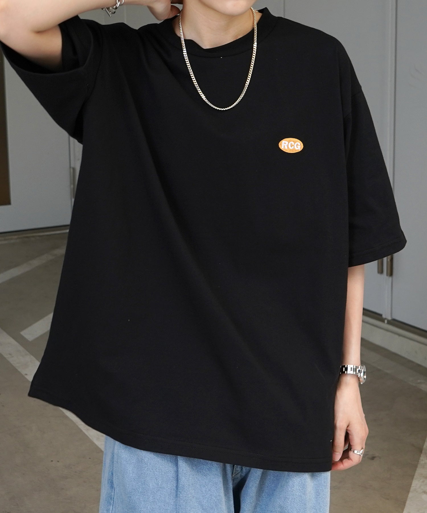 25SS【RED CAP GIRL】バックプリント ビッグシルエット半袖Tシャツ
