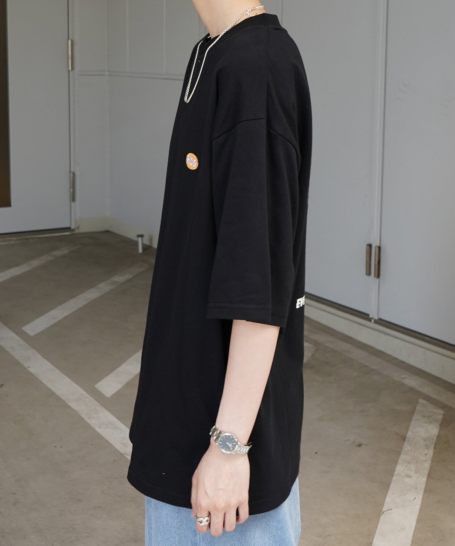 25SS【RED CAP GIRL】バックプリント ビッグシルエット半袖Tシャツ