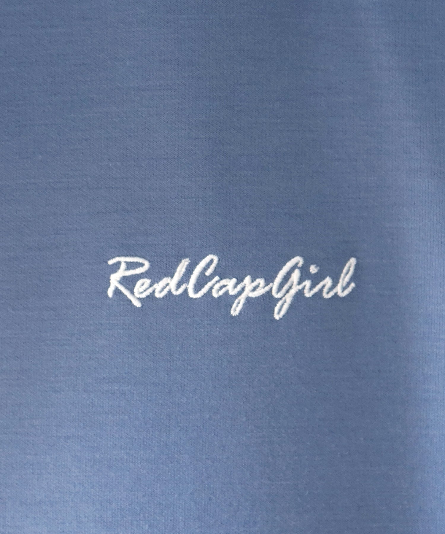 【RED CAP GIRL】24SS ビッグシルエット とろみポンチ 落ち感ドレープ 配色フード バックプリント ダンボールニットプルオーバーパーカー