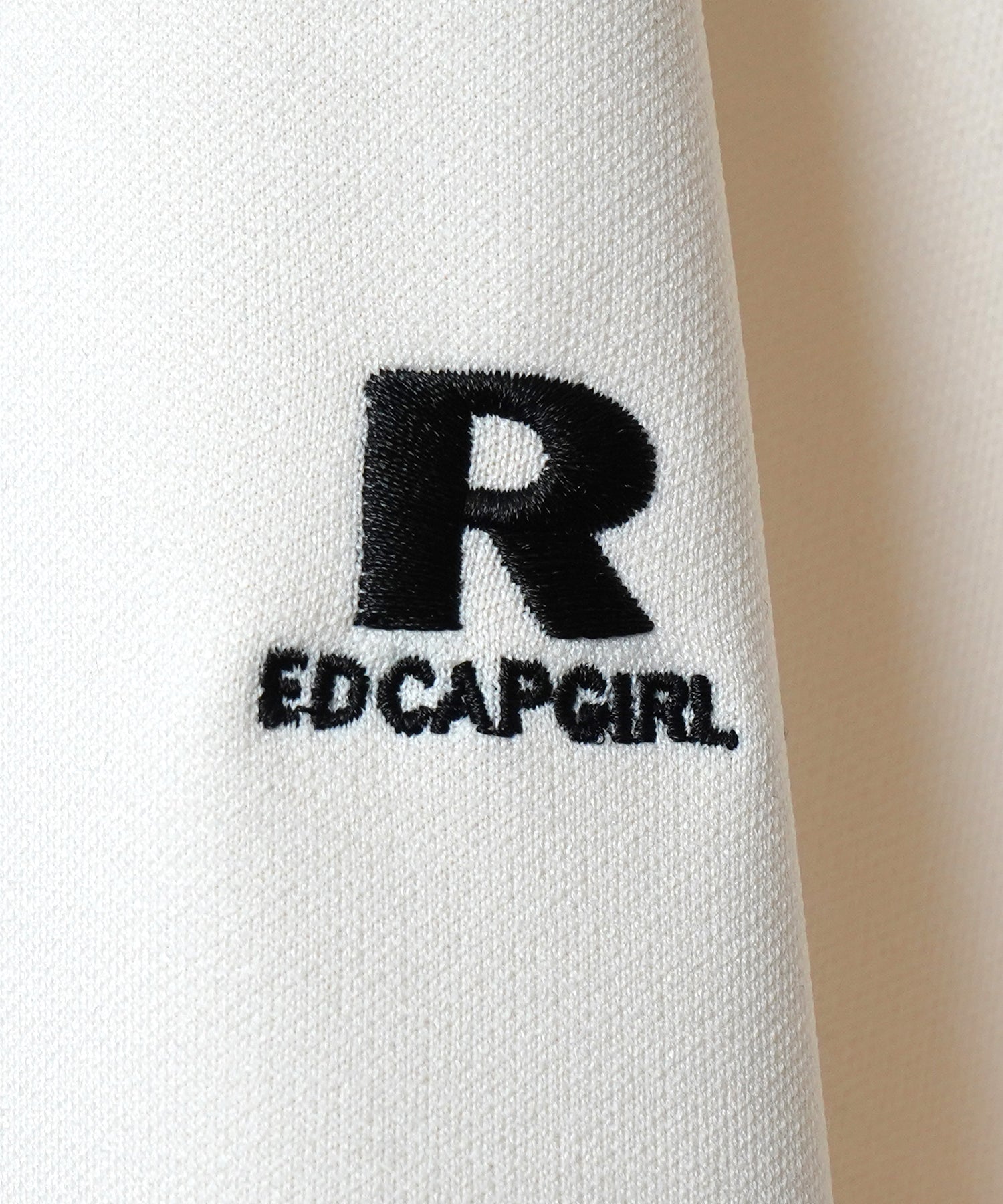 25SS【RED CAP GIRL】セットアップ対応 ビッグシルエット バックプリント 袖ライン ジャージトラックジャケット