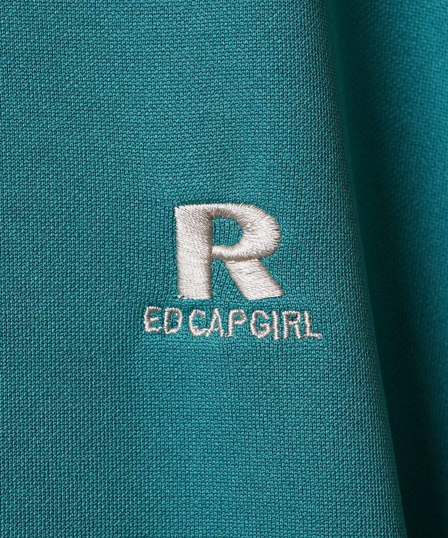 25SS【RED CAP GIRL】セットアップ対応 ビッグシルエット バックプリント 袖ライン ジャージトラックジャケット