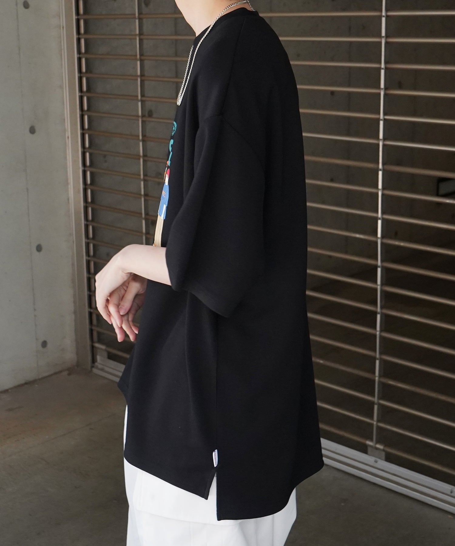 【RED CAP GIRL × PEZ】25SS RCG×PEZコラボ フロントプリント ドレープとろみ ビッグシルエットポンチTシャツ