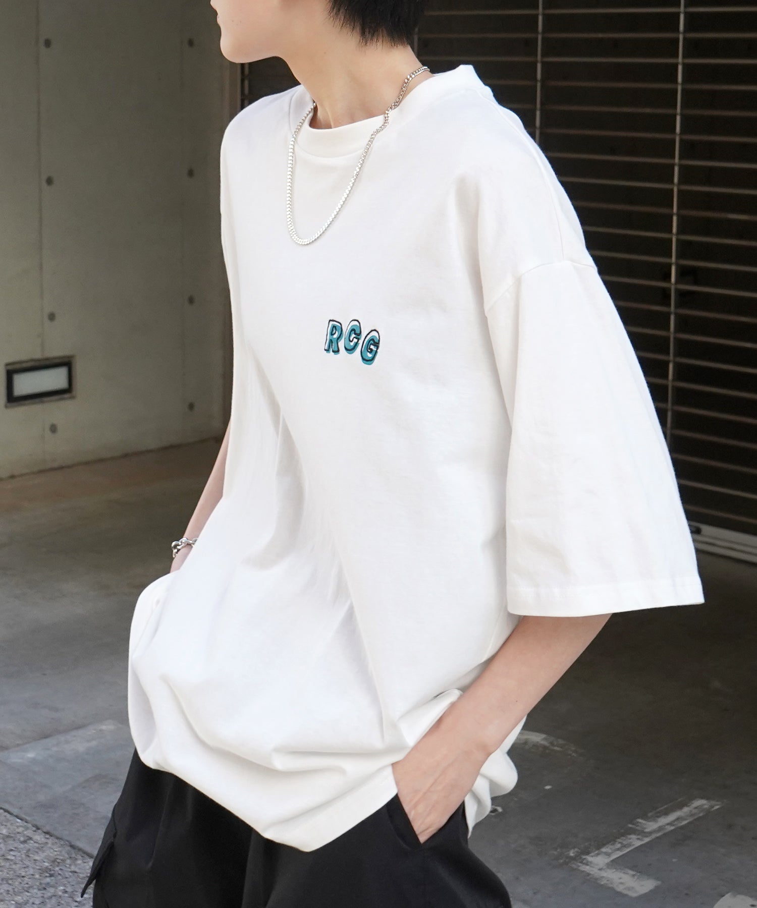 25SS【RED CAP GIRL】バックプリント ビッグシルエット半袖Tシャツ