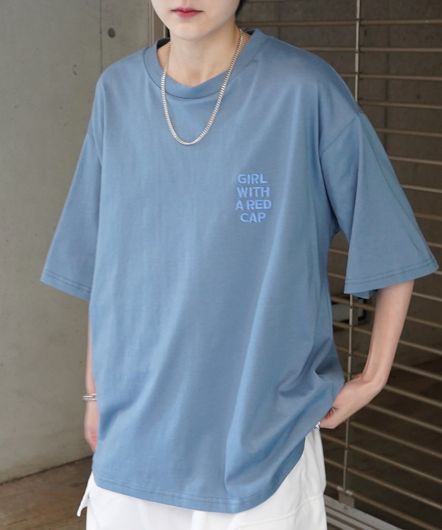 25SS【RED CAP GIRL】バックプリント ビッグシルエット半袖Tシャツ