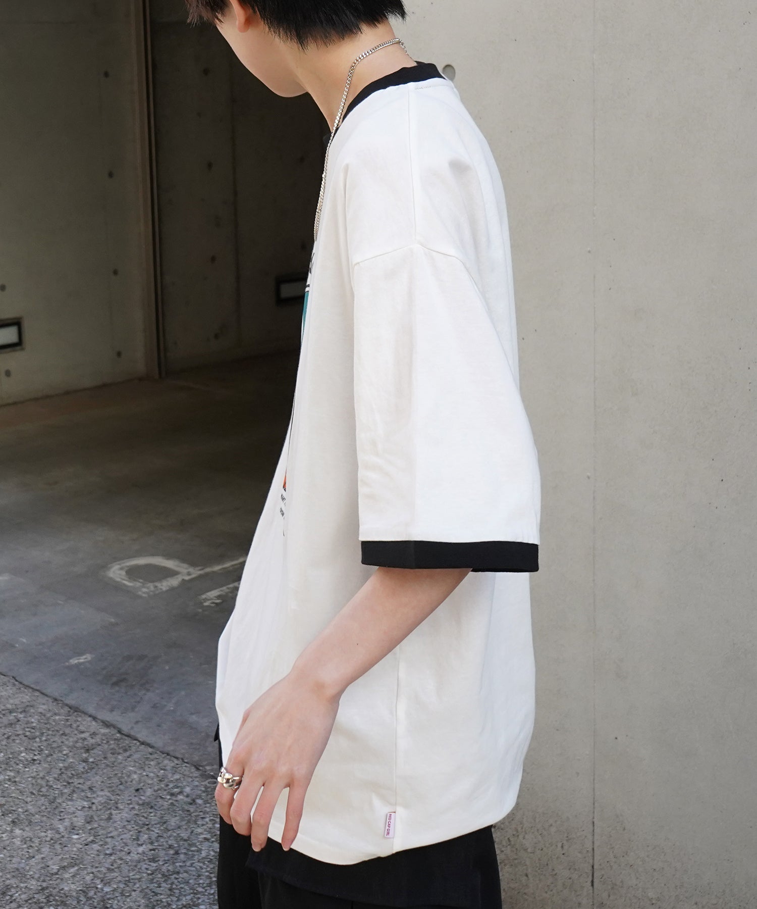 25SS【RED CAP GIRL】リンガー ビッグシルエット 半袖Tシャツ