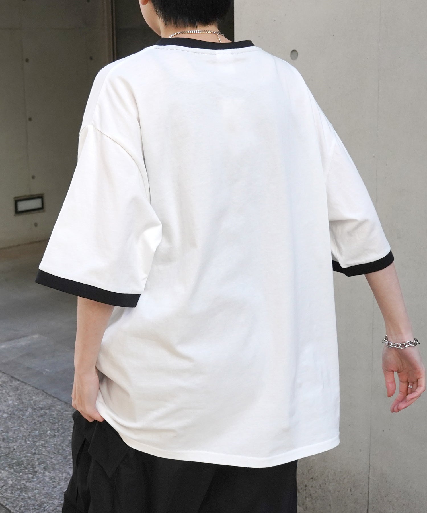 25SS【RED CAP GIRL】リンガー ビッグシルエット 半袖Tシャツ