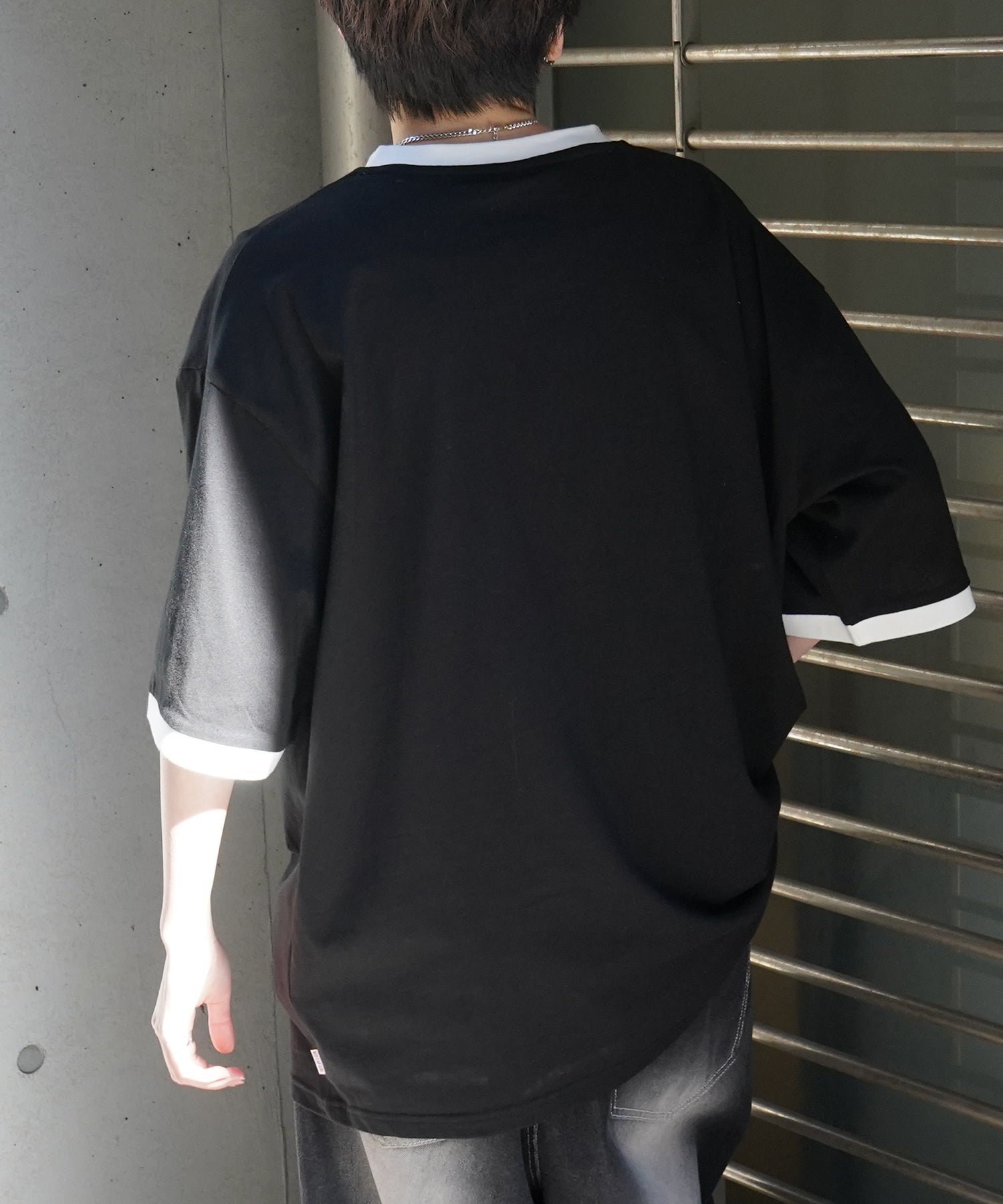 25SS【RED CAP GIRL】リンガー ビッグシルエット 半袖Tシャツ