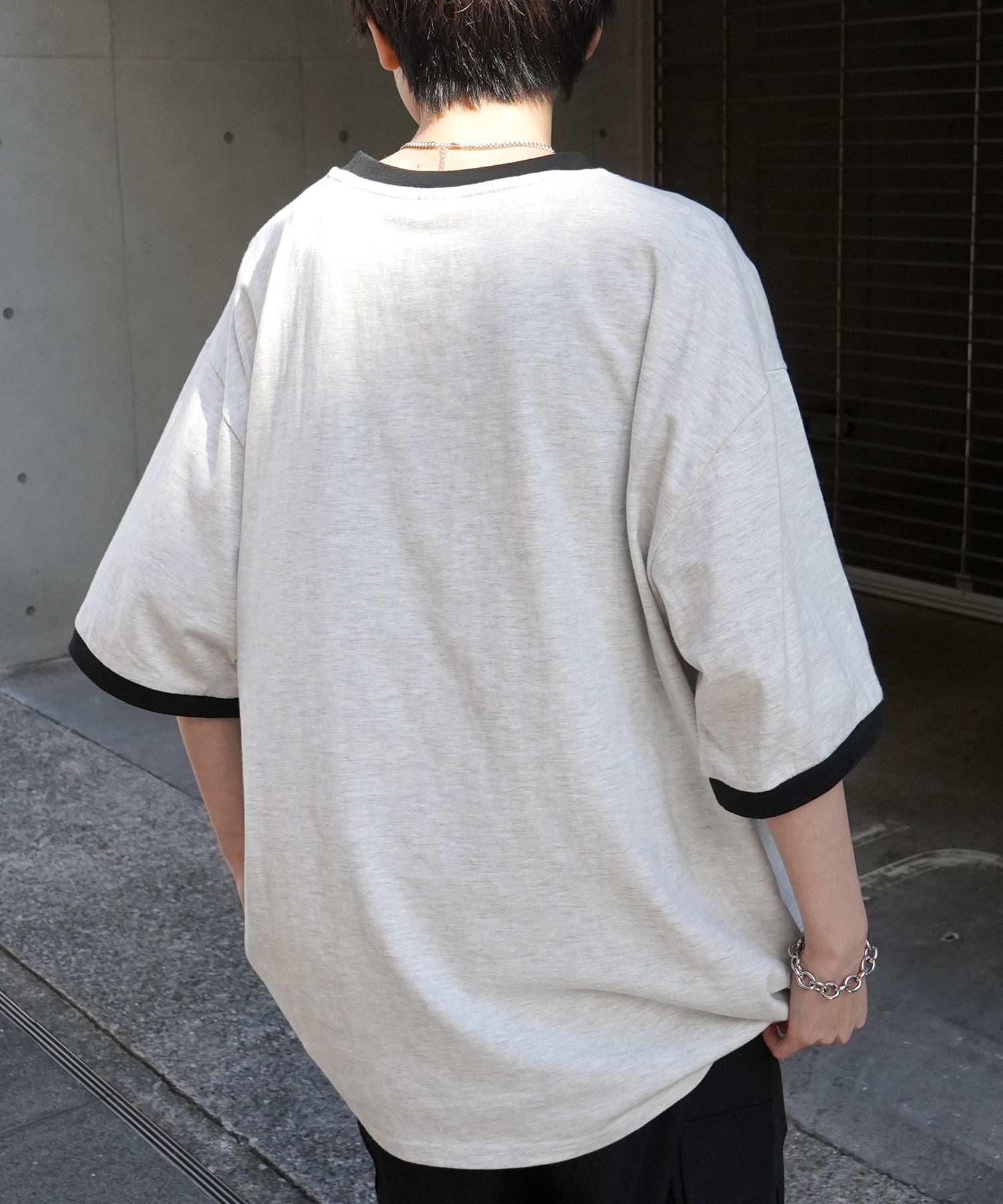 25SS【RED CAP GIRL】リンガー ビッグシルエット 半袖Tシャツ