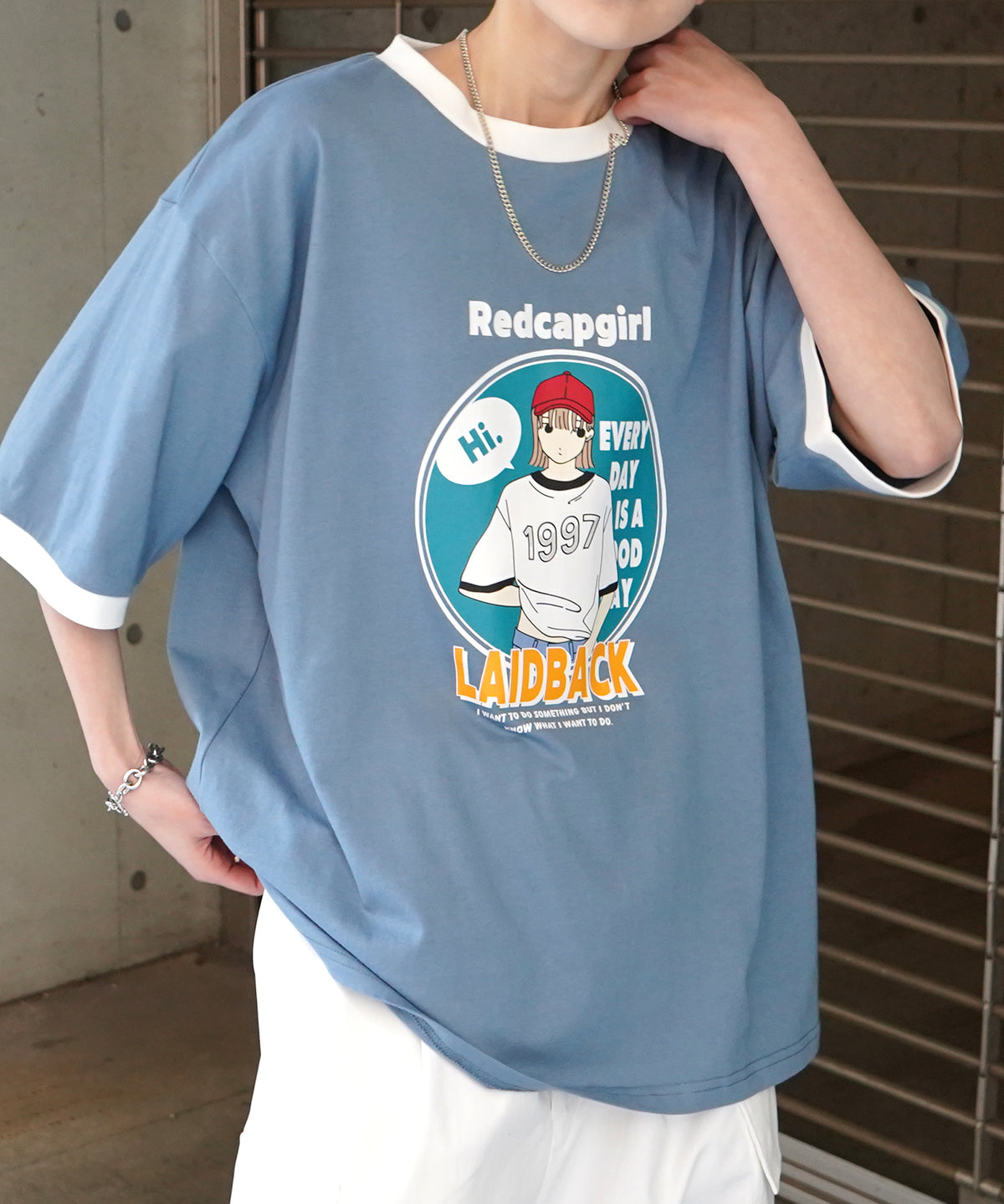 25SS【RED CAP GIRL】リンガー ビッグシルエット 半袖Tシャツ