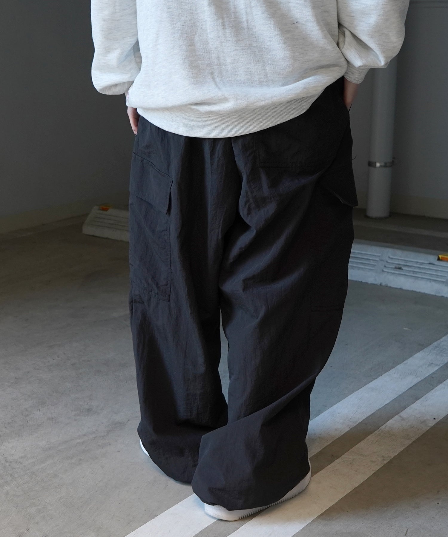 【RED CAP GIRL】セットアップ対応 ワイドポケット 裾ドローコード ワイドカーゴパンツ