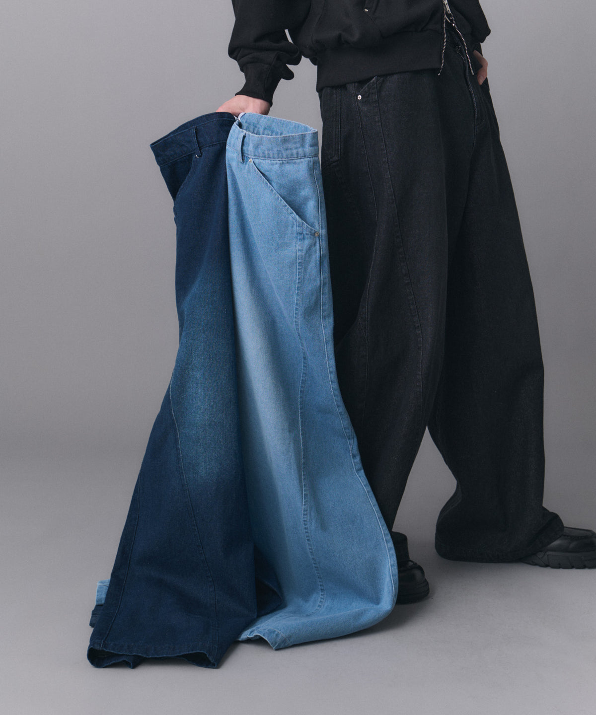 Technical Pattern Denim Pants / テクニカルパターンデニムパンツ