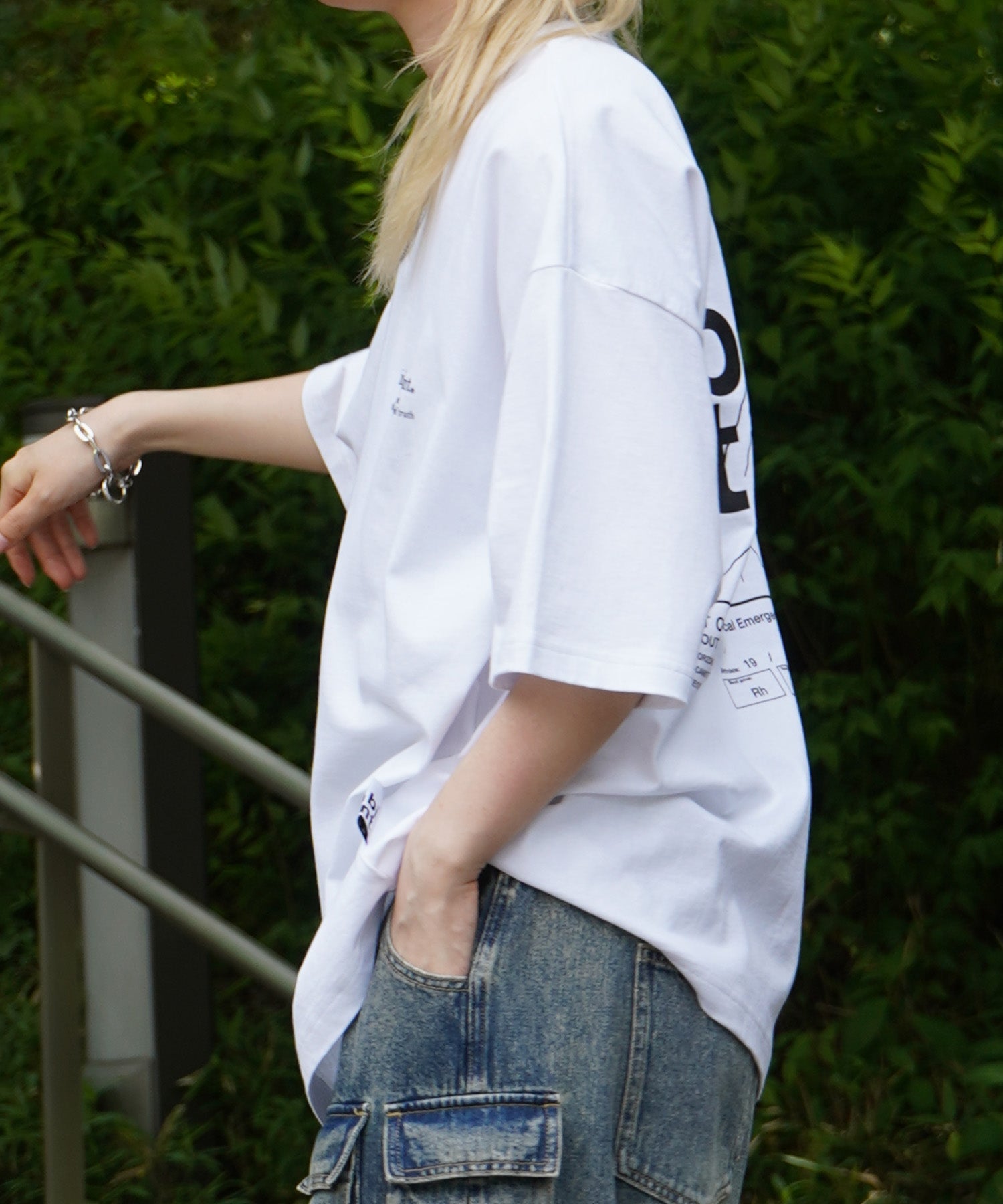 25SS【INHABITANT】ビッグシルエット バックプリント半袖Tシャツ
