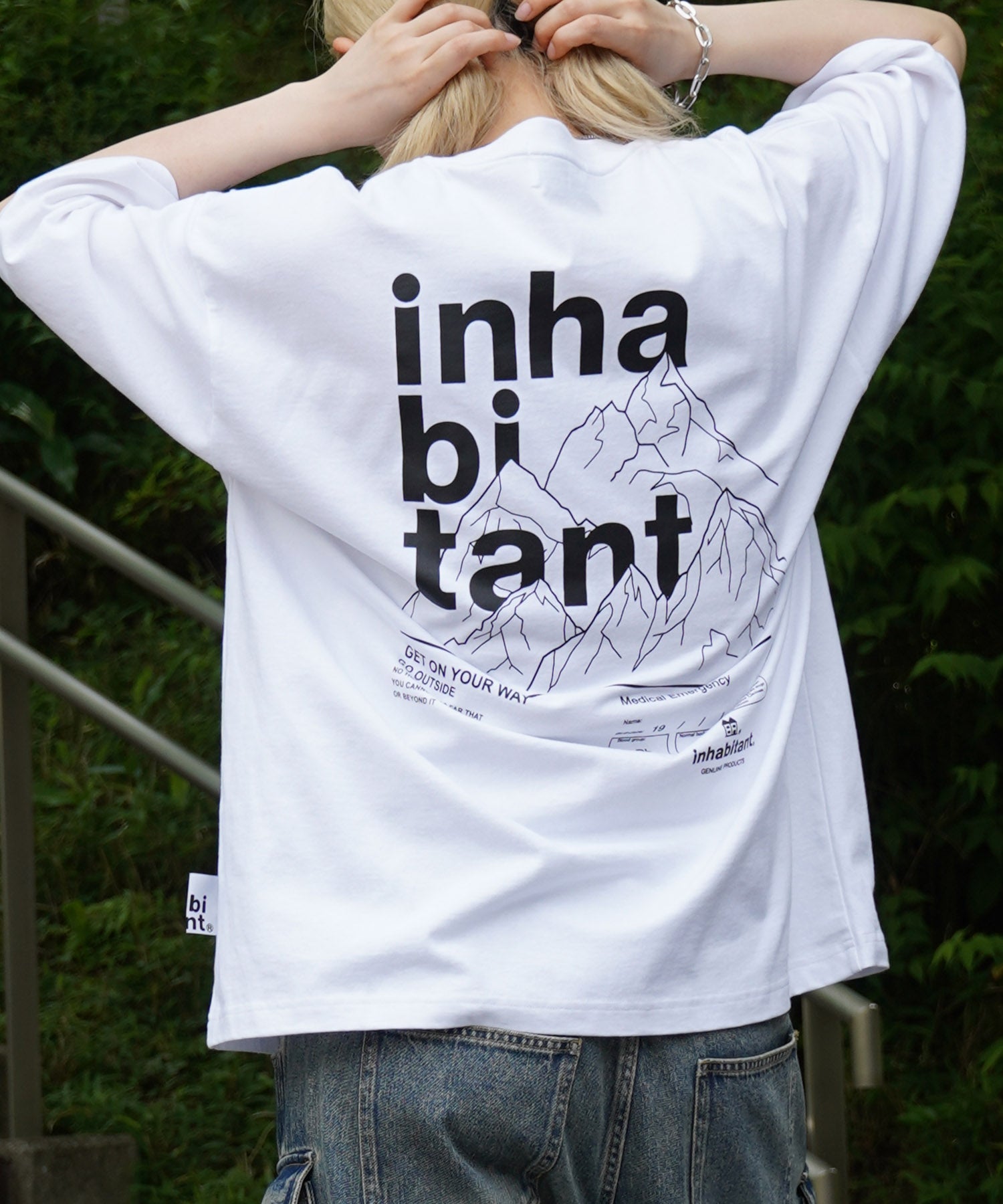 25SS【INHABITANT】ビッグシルエット バックプリント半袖Tシャツ