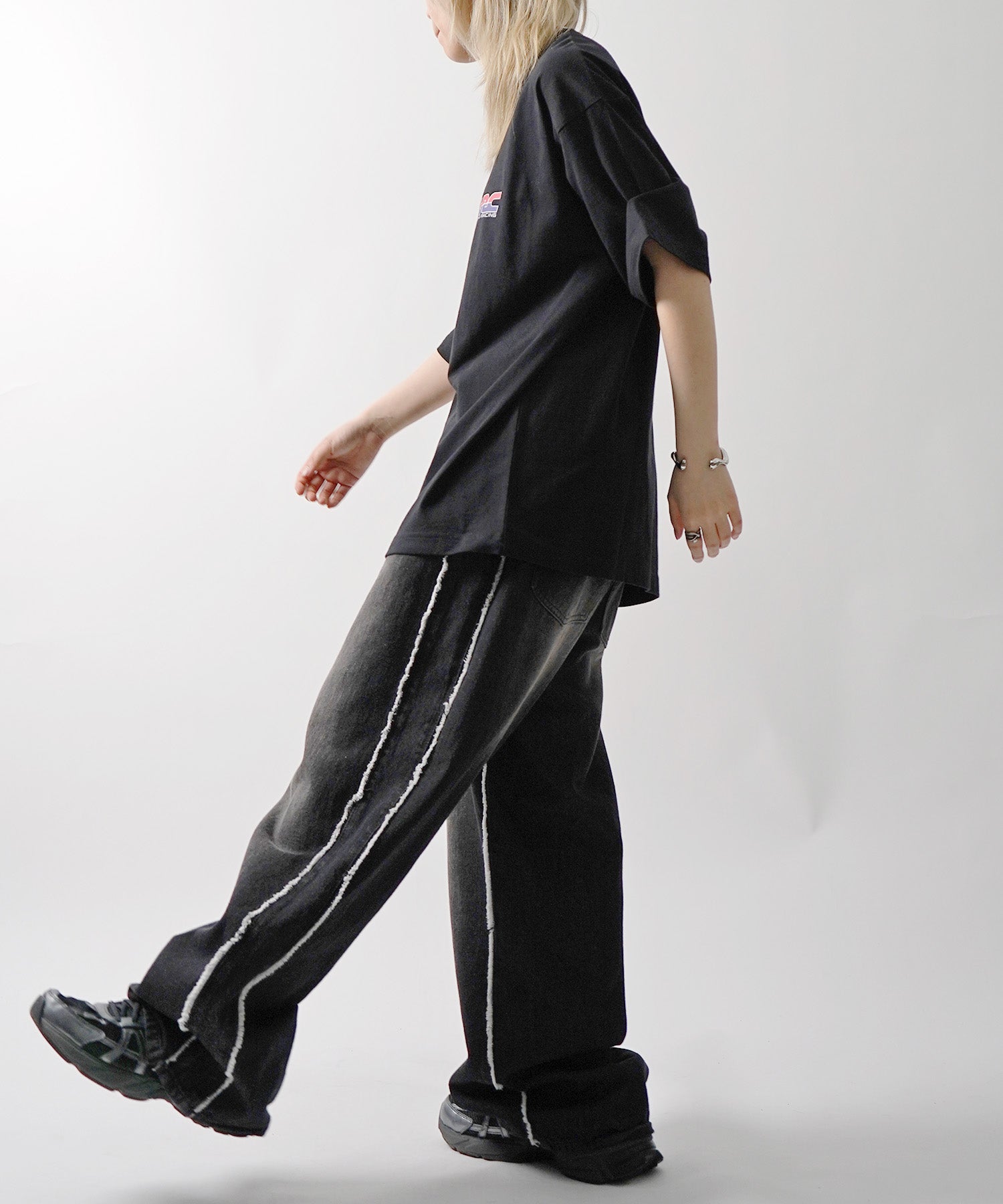 25SS【HONDA / ホンダ】ワンポイントプリント ボックスシルエット 半袖Tシャツ