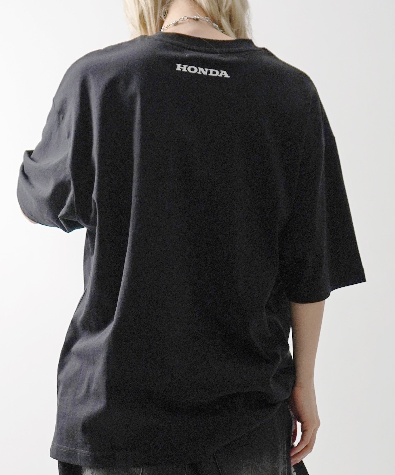 25SS【HONDA / ホンダ】ワンポイントプリント ボックスシルエット 半袖Tシャツ
