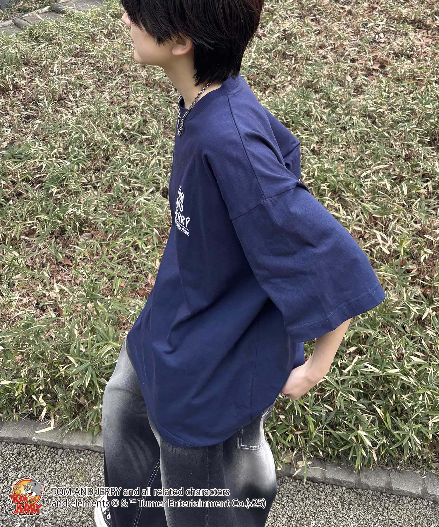 25SS【TOM&JERRY / トムとジェリー】トム ビッグシルエットバックプリントTシャツ