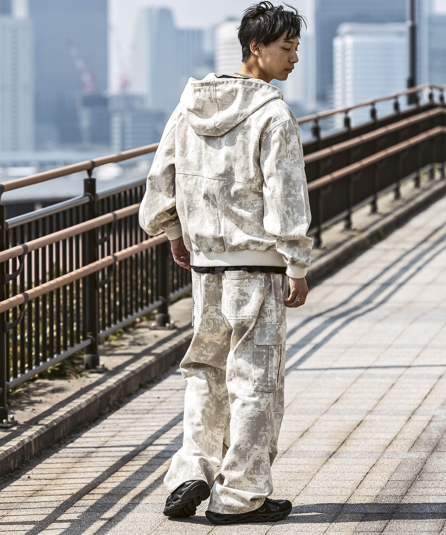 25SS【Labordi / ラボード】ツリーカモ柄 リアルツリー オーバーサイズ ミリタリーワイドカーゴパンツ