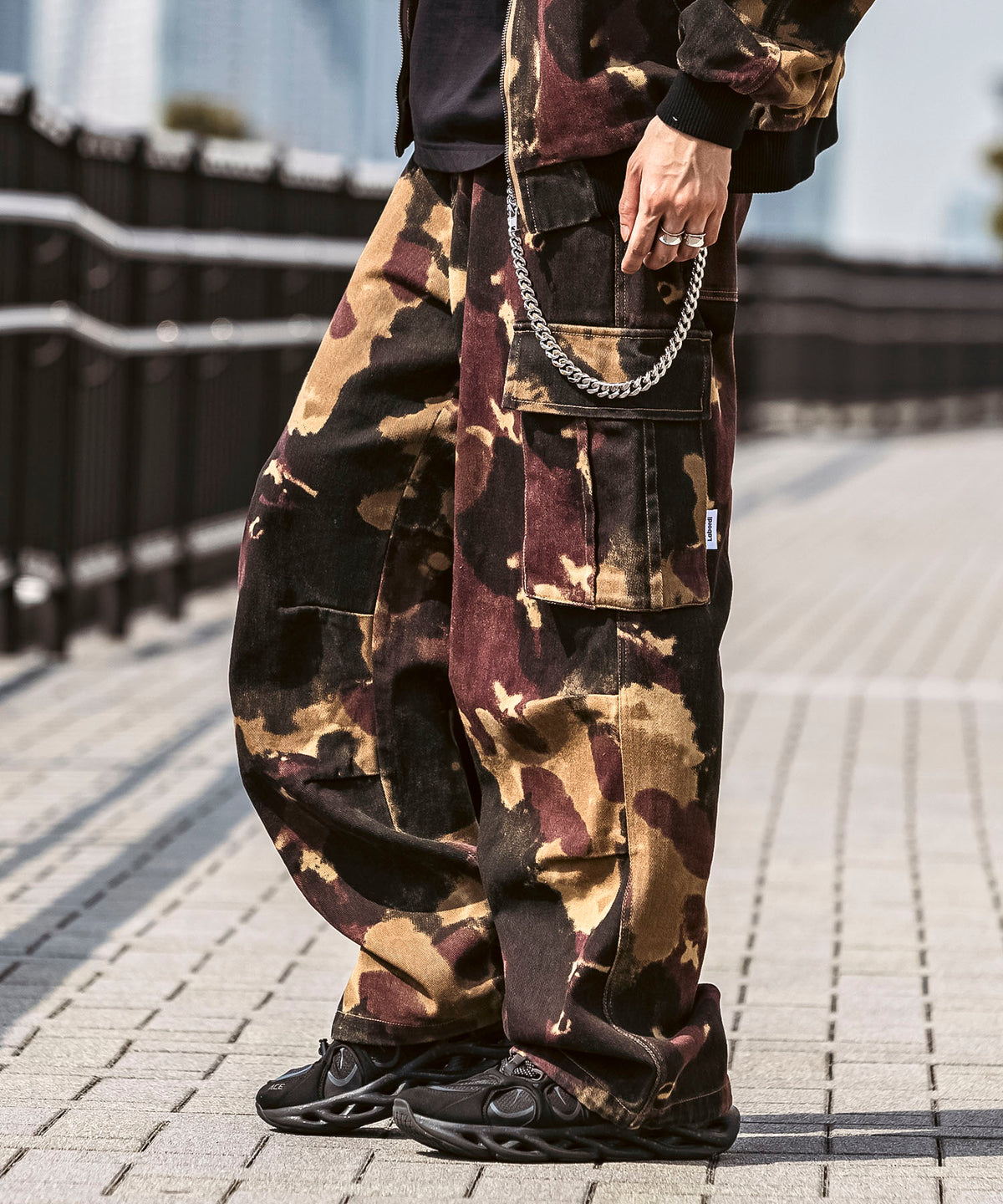 25SS【Labordi / ラボード】ツリーカモ柄 リアルツリー オーバーサイズ ミリタリーワイドカーゴパンツ