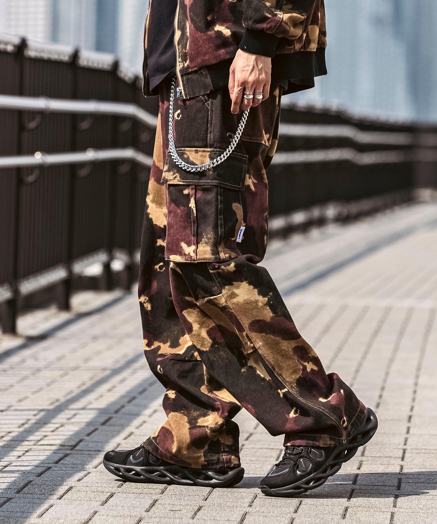 25SS【Labordi / ラボード】ツリーカモ柄 リアルツリー オーバーサイズ ミリタリーワイドカーゴパンツ