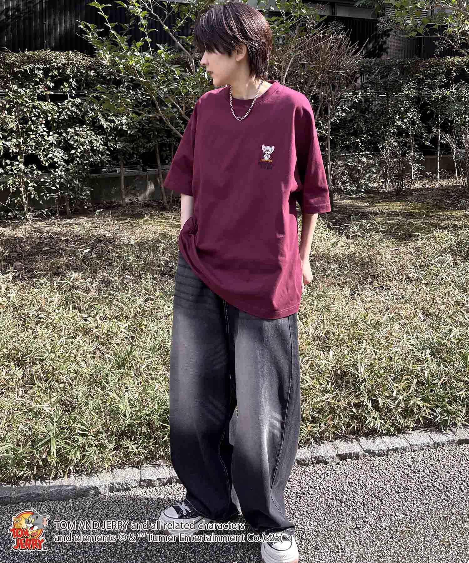 25SS【TOM&JERRY / トムとジェリー】ジェリー ビッグシルエットバックプリントTシャツ