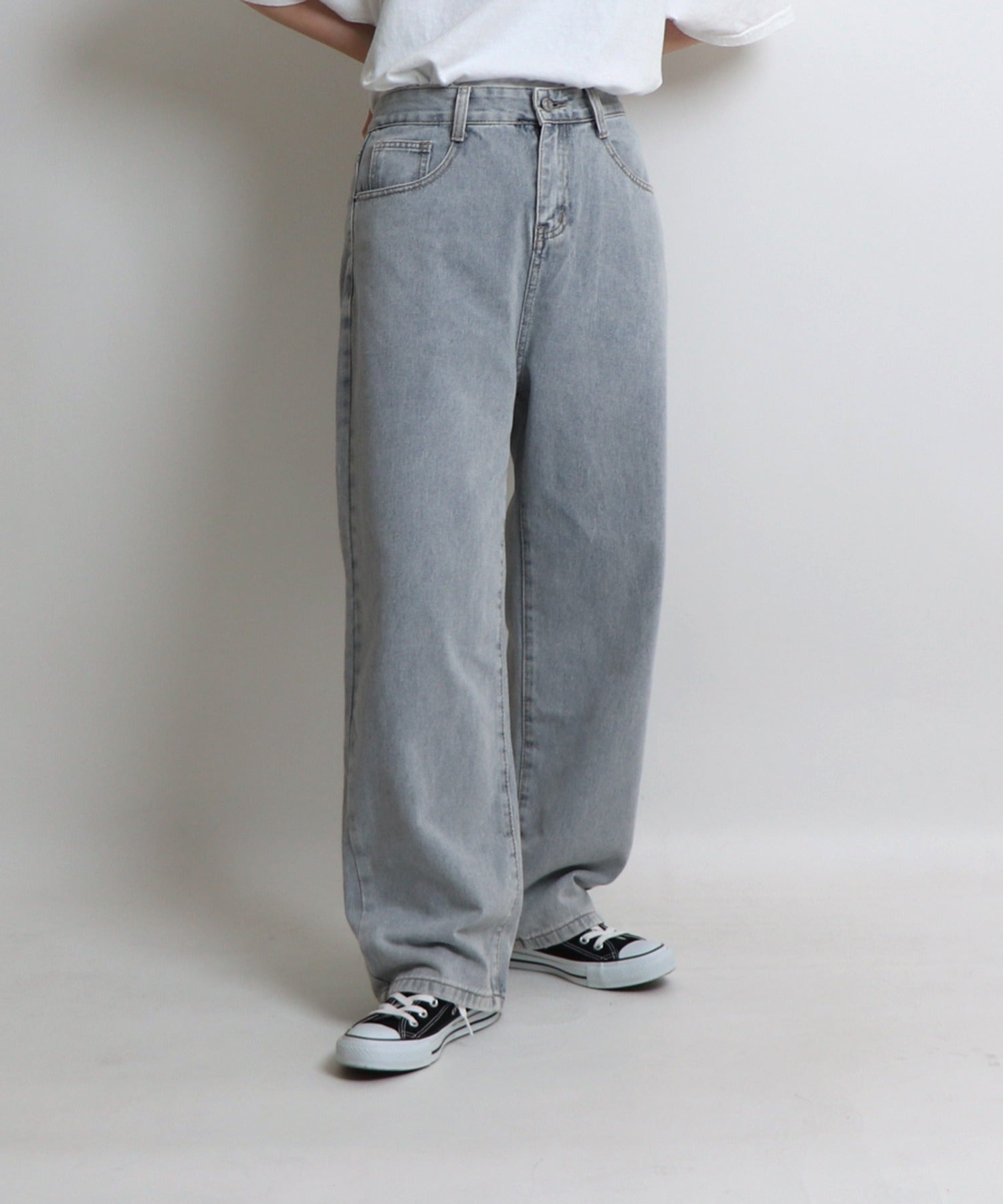 ベーシックストレートデニムパンツ