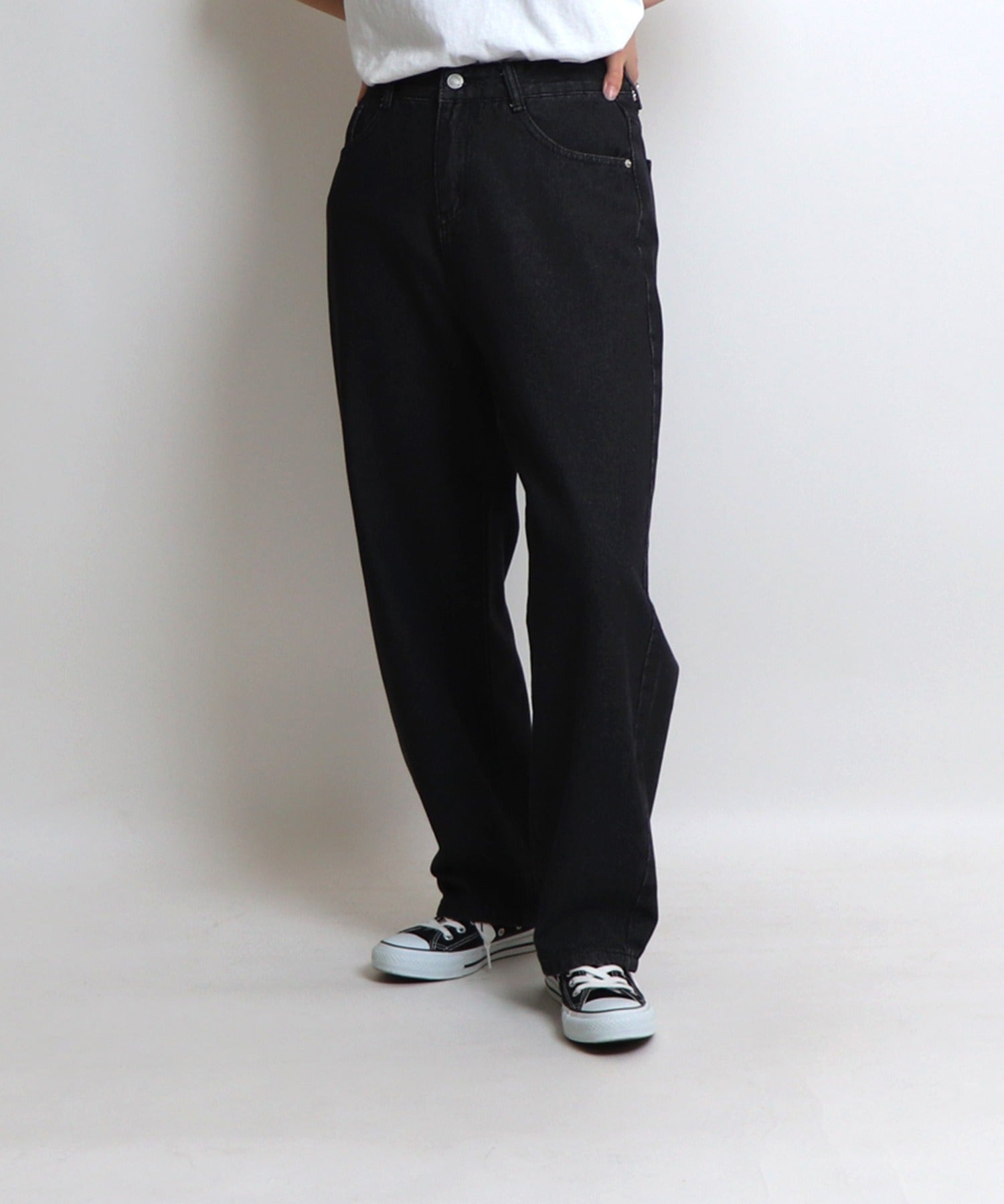 ベーシックストレートデニムパンツ