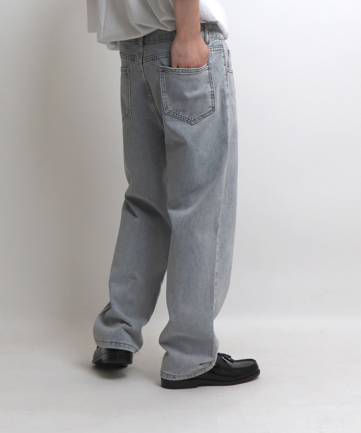 ベーシックストレートデニムパンツ