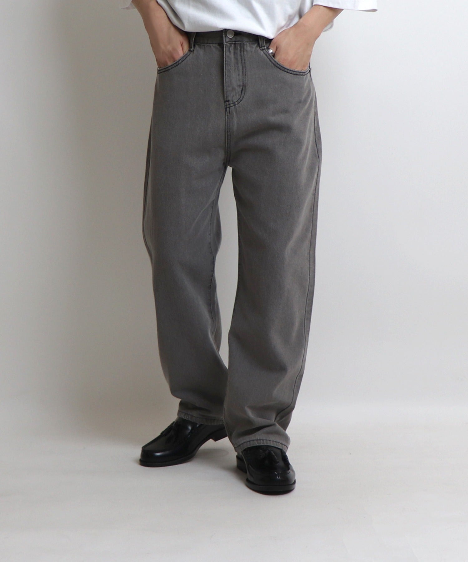 ベーシックストレートデニムパンツ