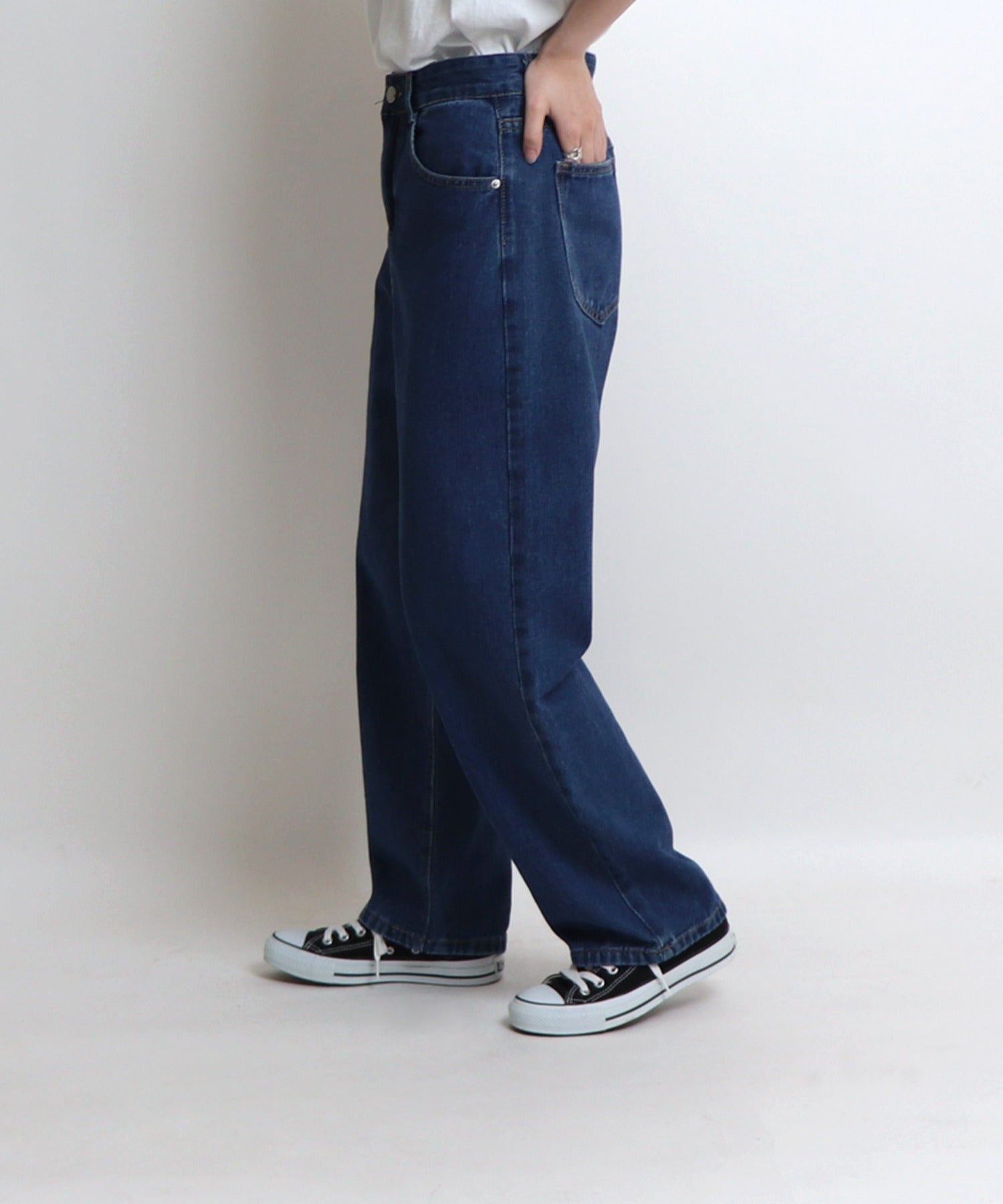 ベーシックストレートデニムパンツ