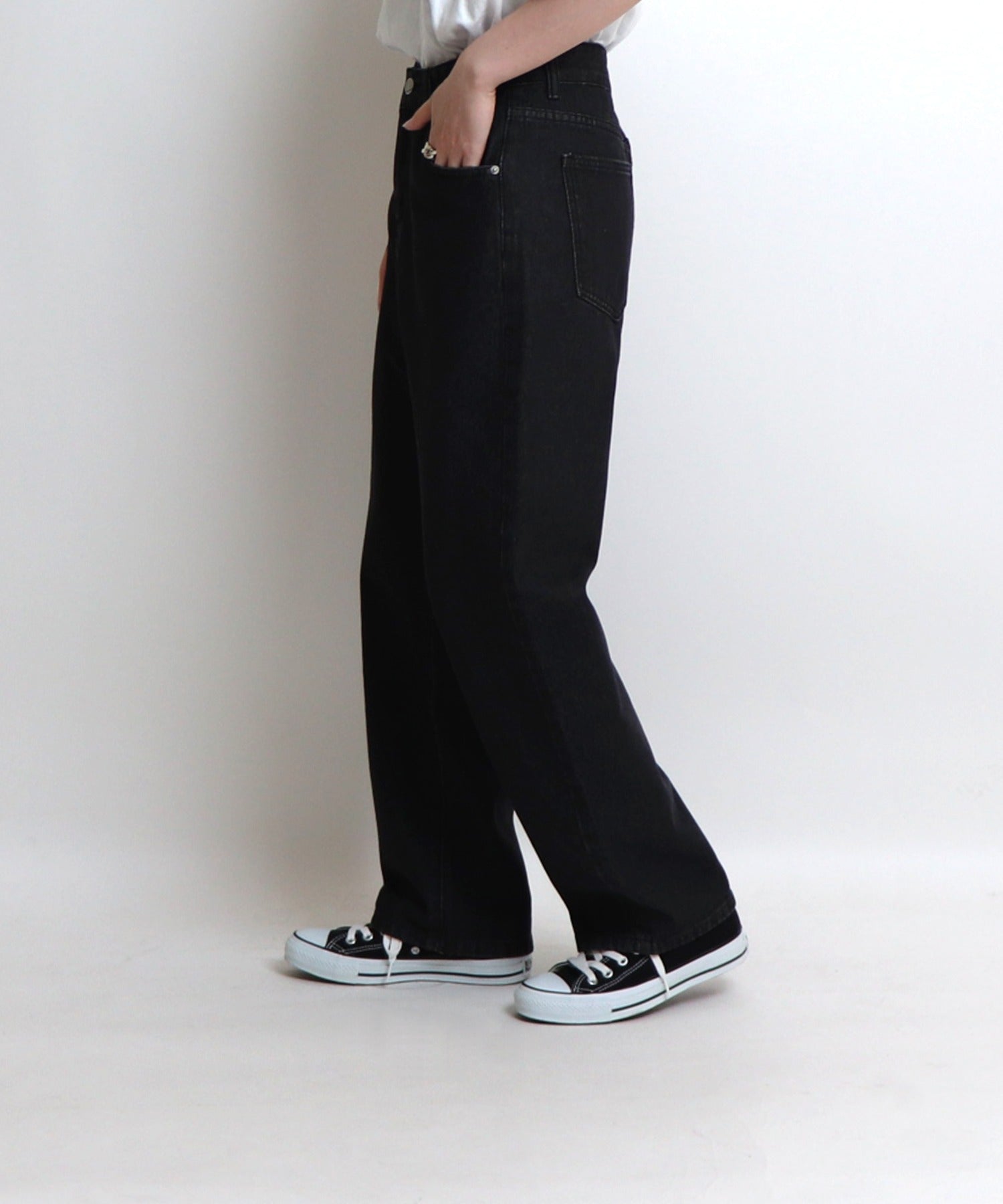 ベーシックストレートデニムパンツ