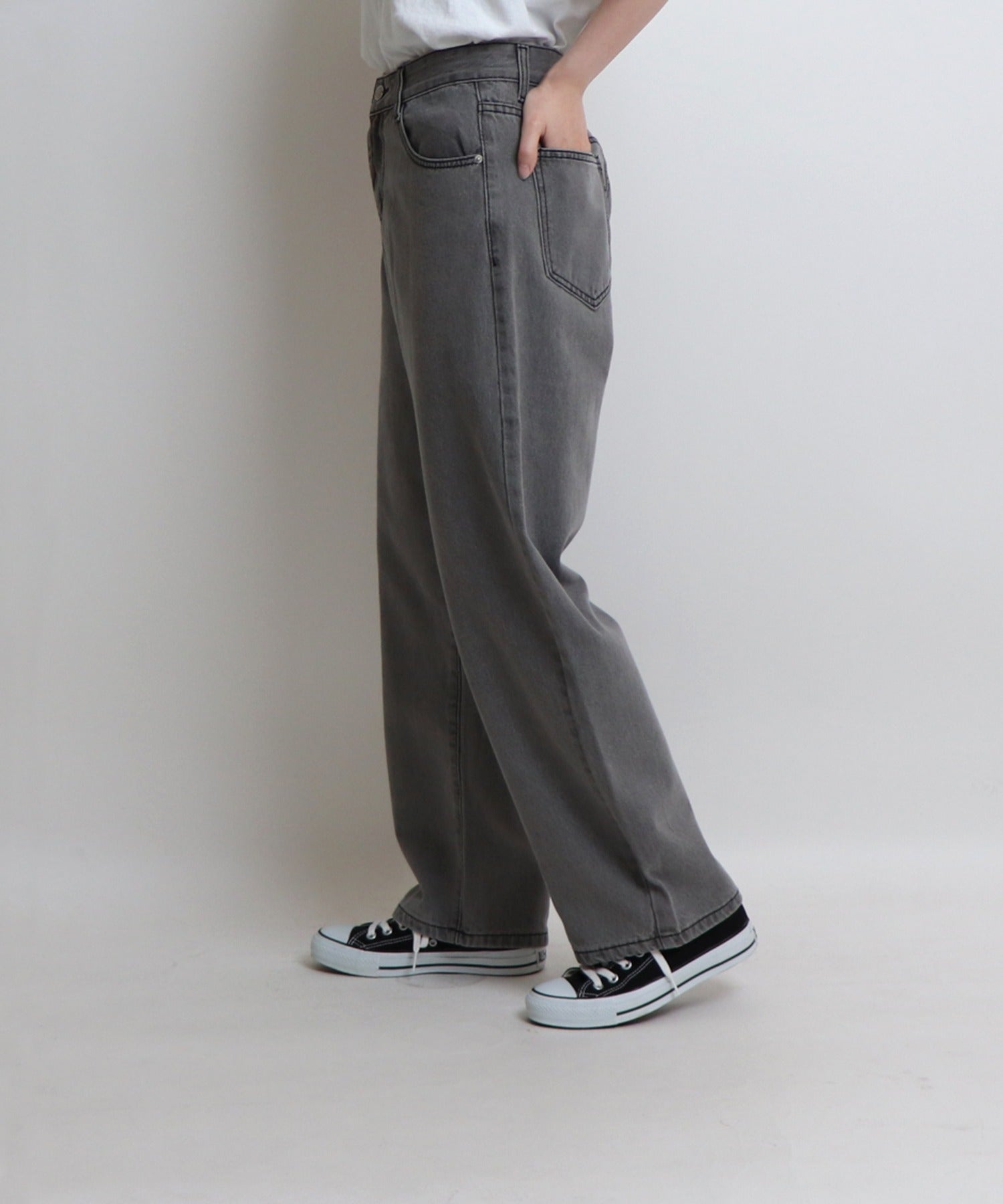 ベーシックストレートデニムパンツ