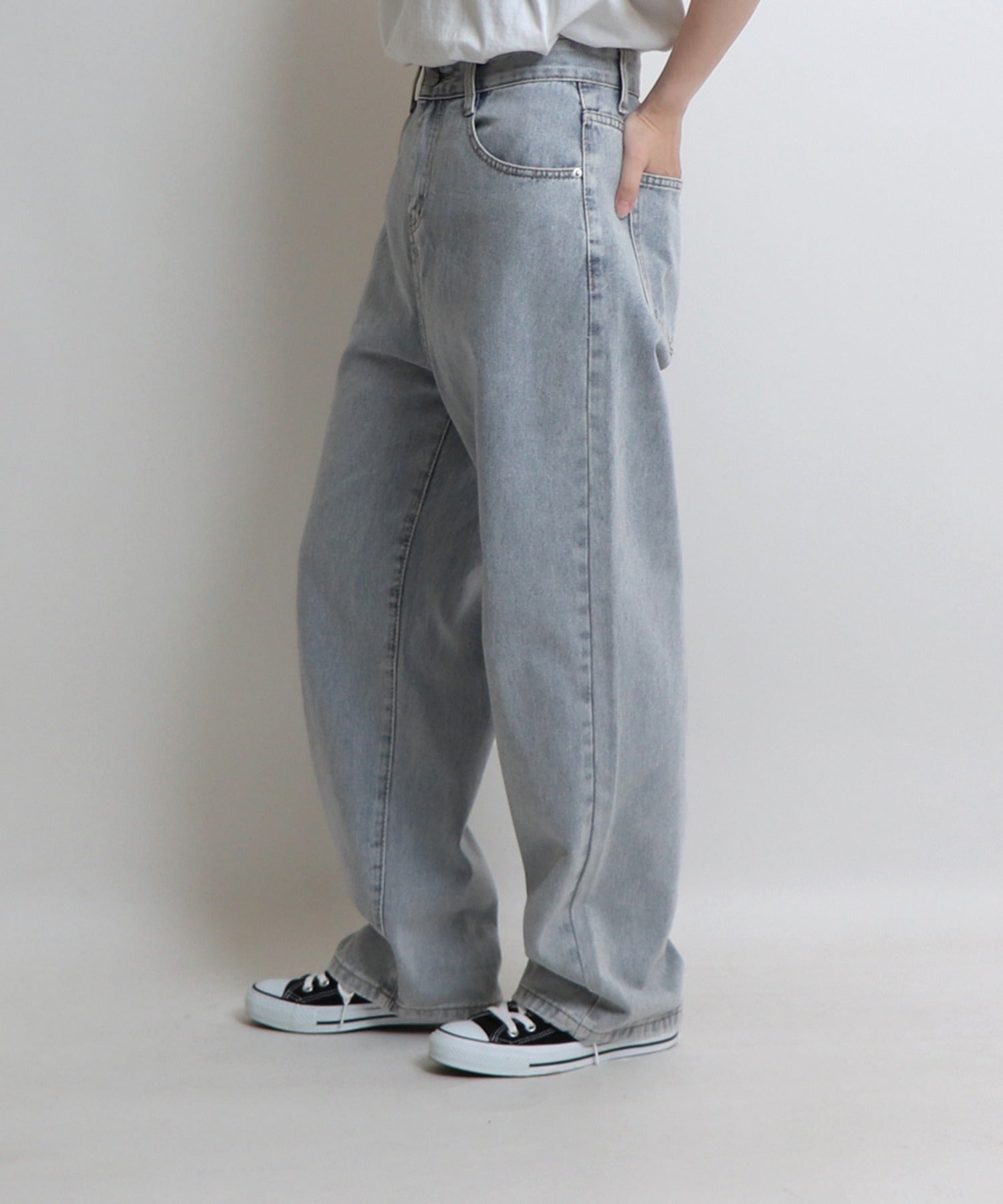 ベーシックストレートデニムパンツ