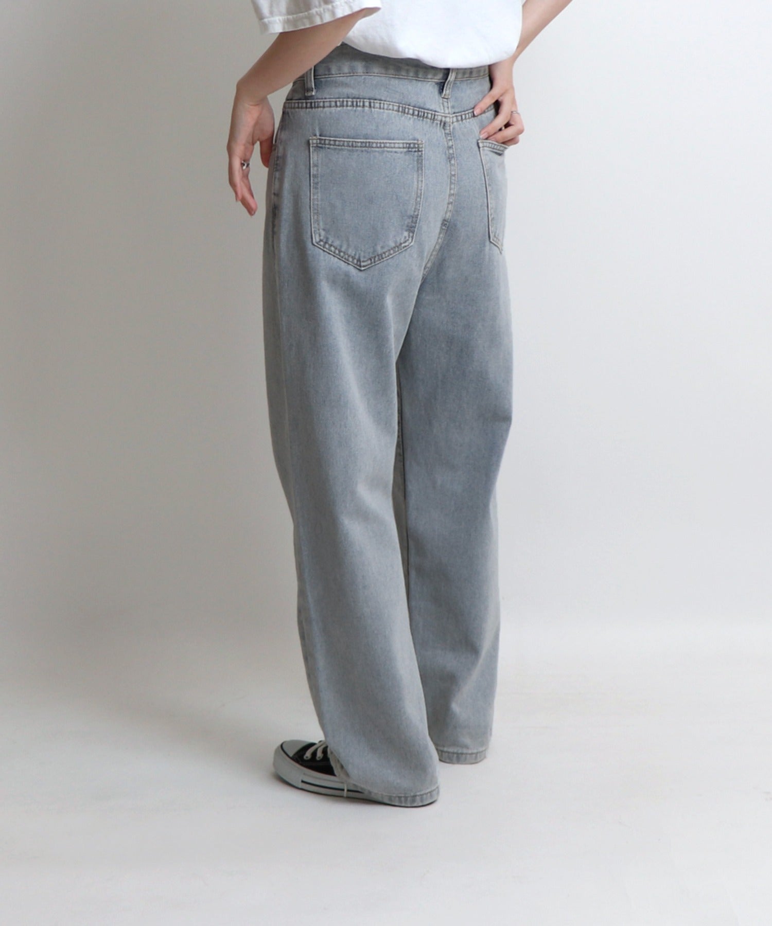 ベーシックストレートデニムパンツ