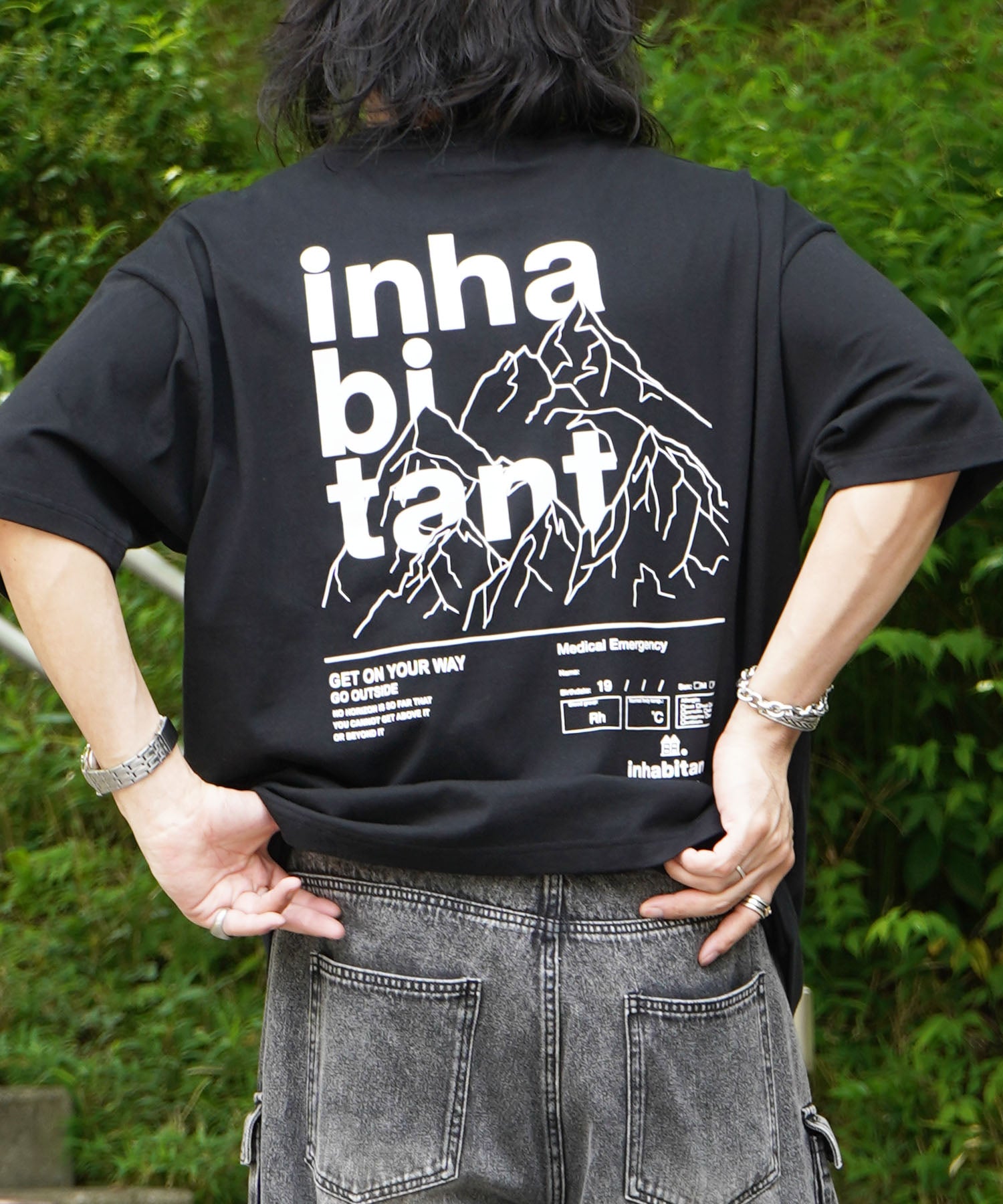 25SS【INHABITANT】ビッグシルエット バックプリント半袖Tシャツ