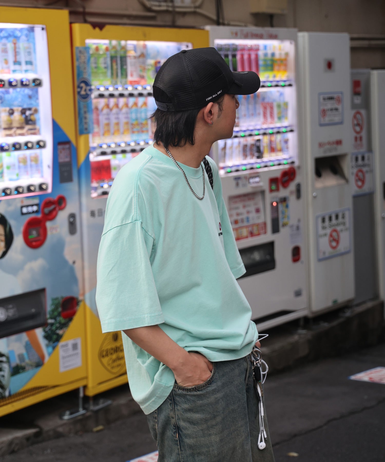 25SS【AIRWALK】ヴィンテージライク モンスターグラフィック ボックスシルエット半袖Tシャツ