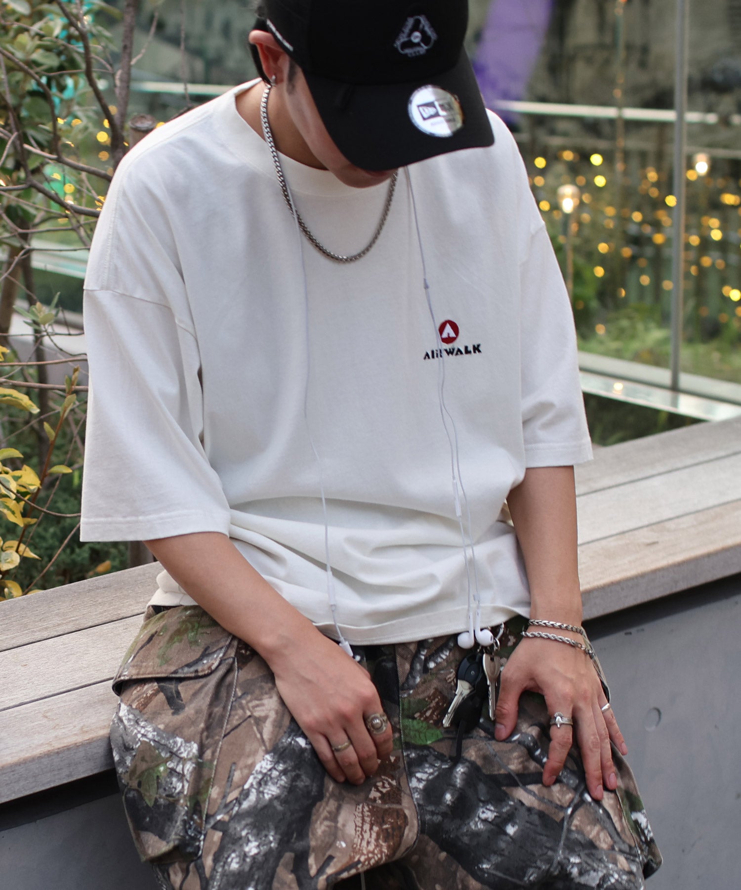 25SS【AIRWALK】ヴィンテージライク モンスターグラフィック ボックスシルエット半袖Tシャツ