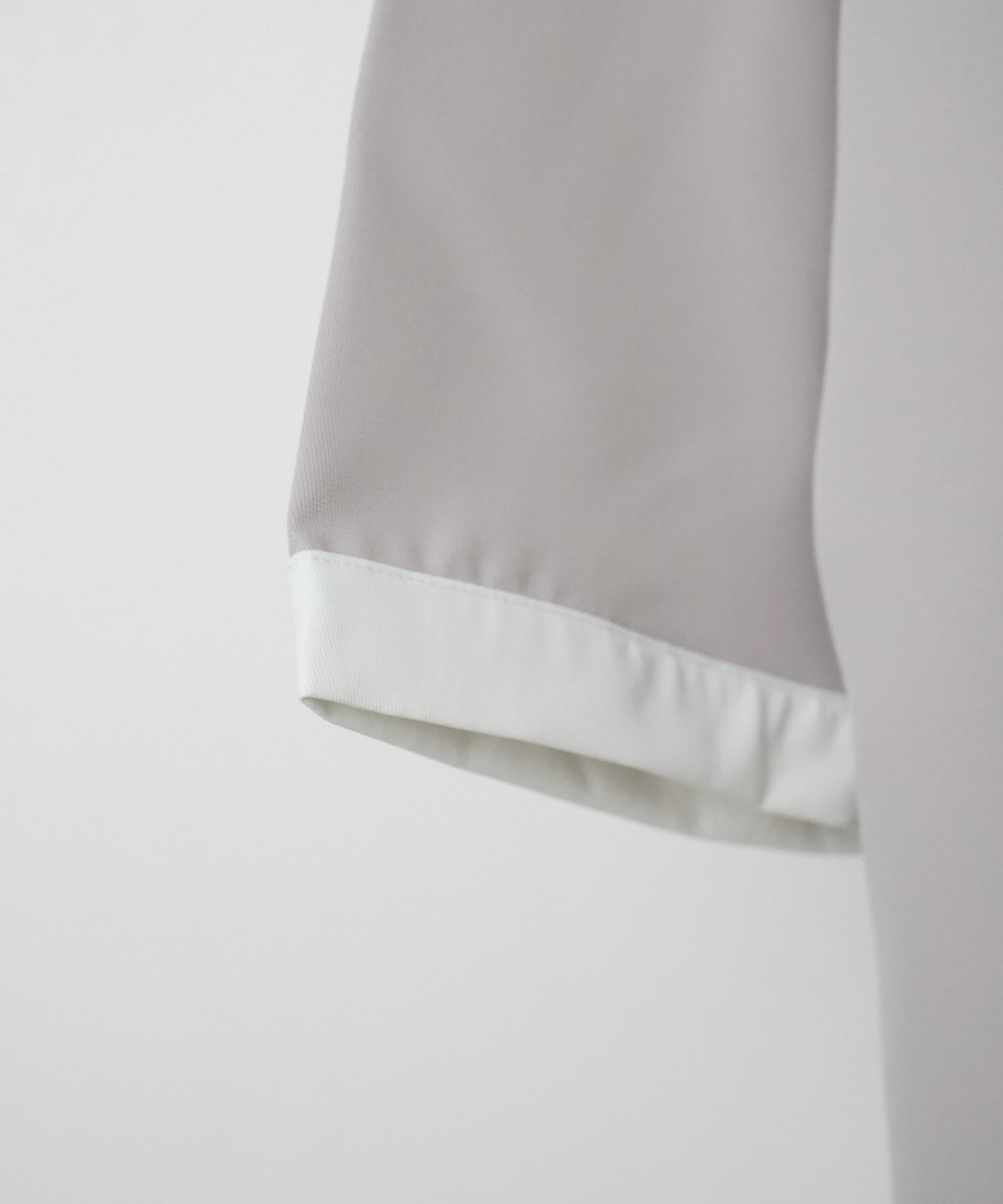 イージーケア ビッグシルエット 襟配色 クレリック半袖シャツ