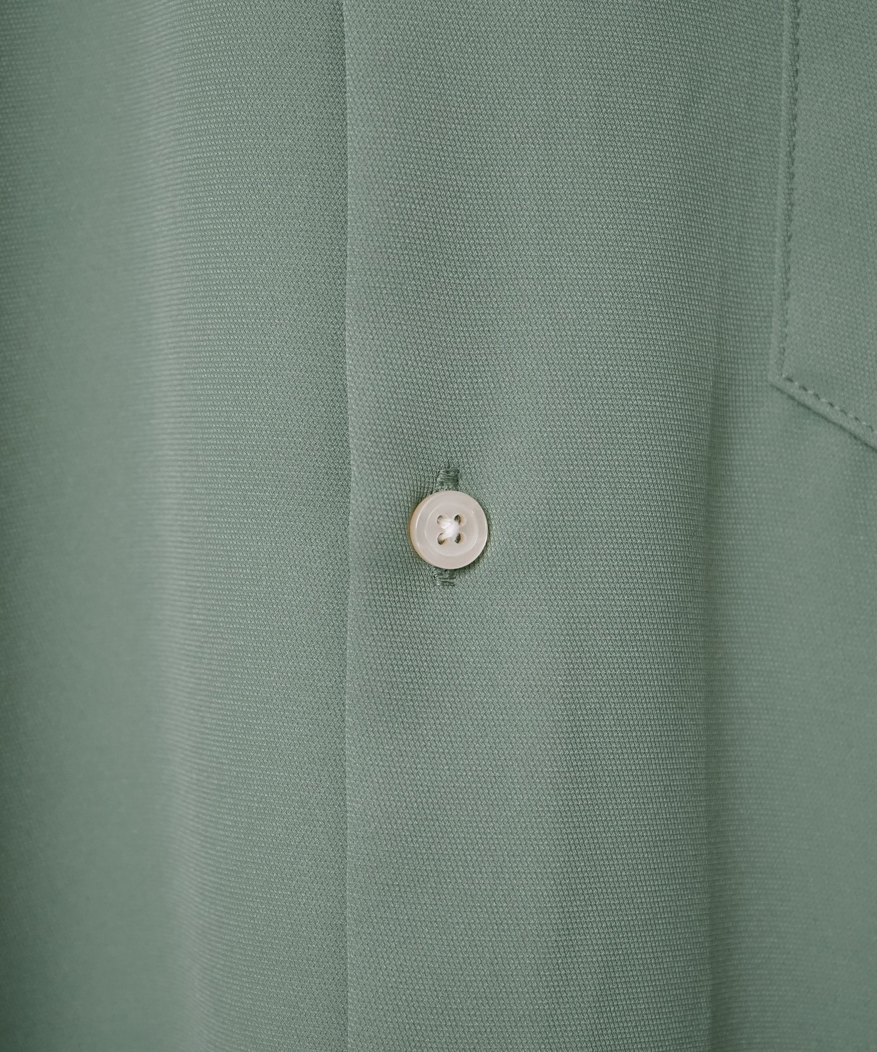 イージーケア ビッグシルエット 襟配色 クレリック半袖シャツ